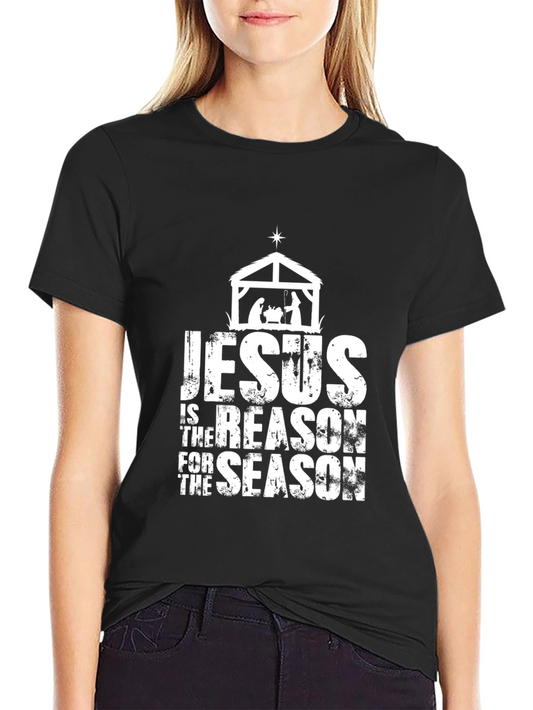 Jesus is the Reason for the Season Black T-Shirt