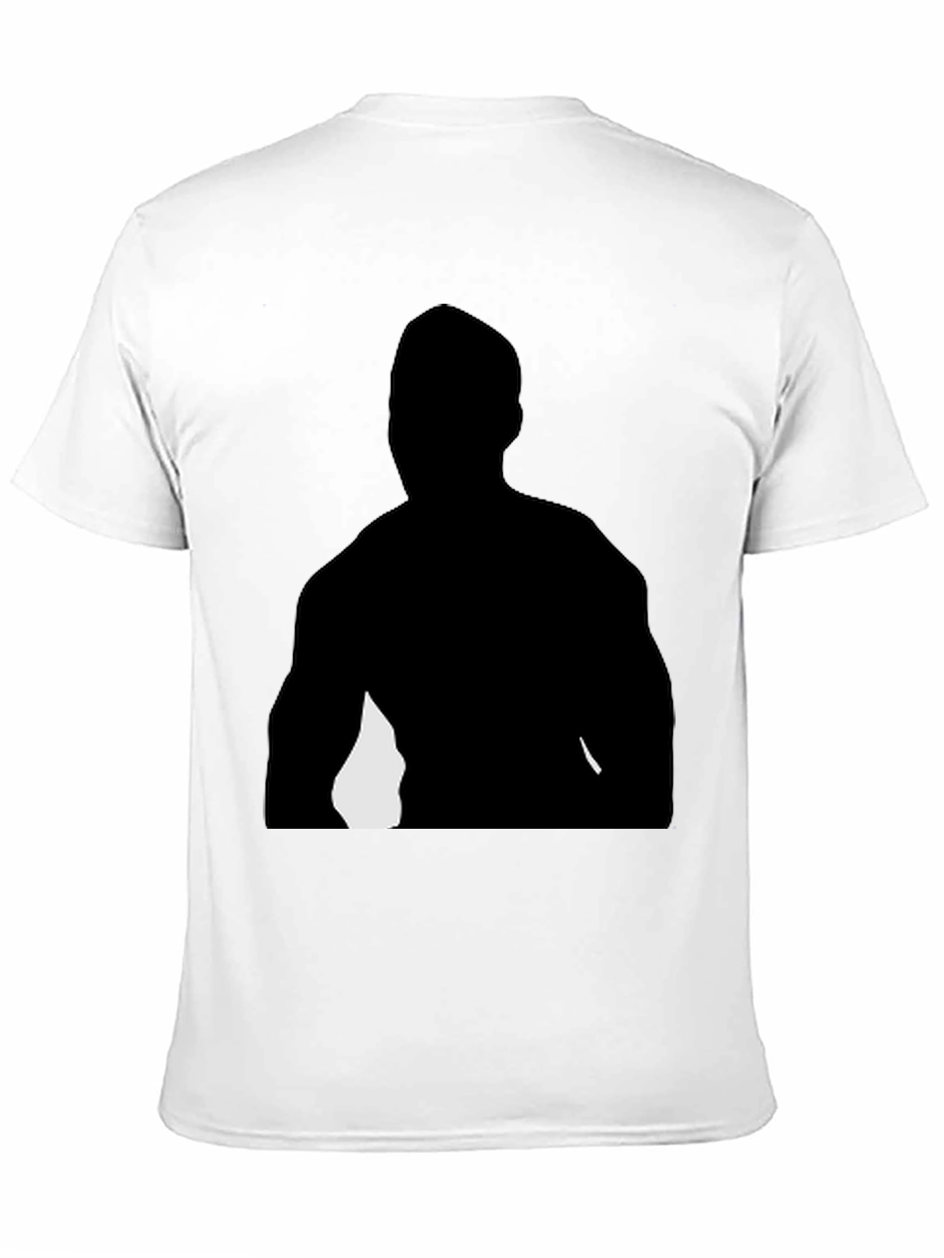 Black Graphic T-Shirt - Mystery Silhouette Design