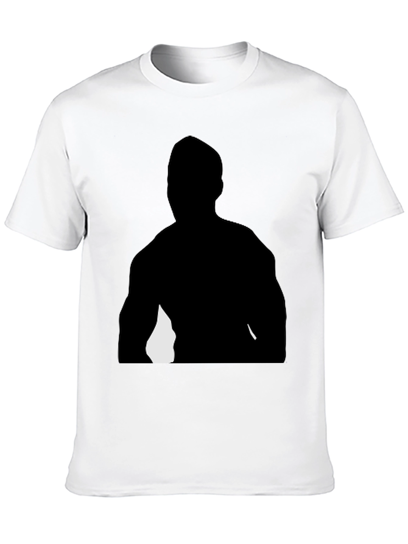 Black Graphic T-Shirt - Mystery Silhouette Design