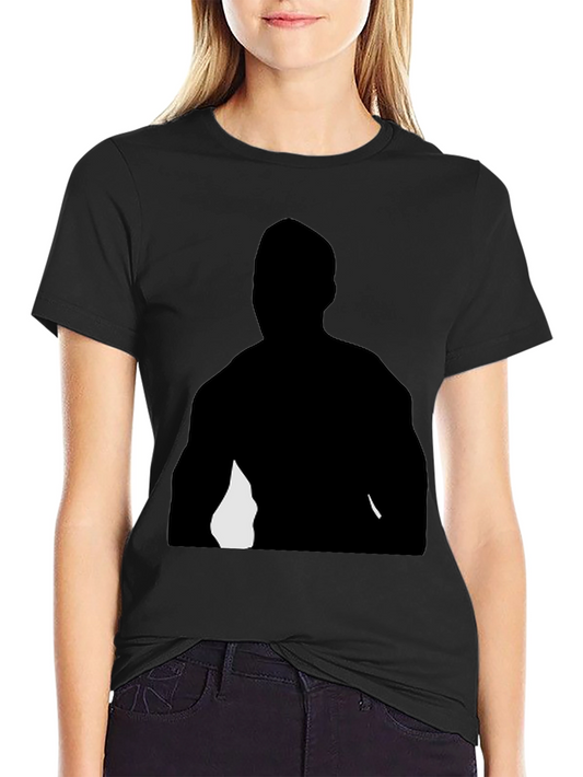 Black Graphic T-Shirt - Mystery Silhouette Design