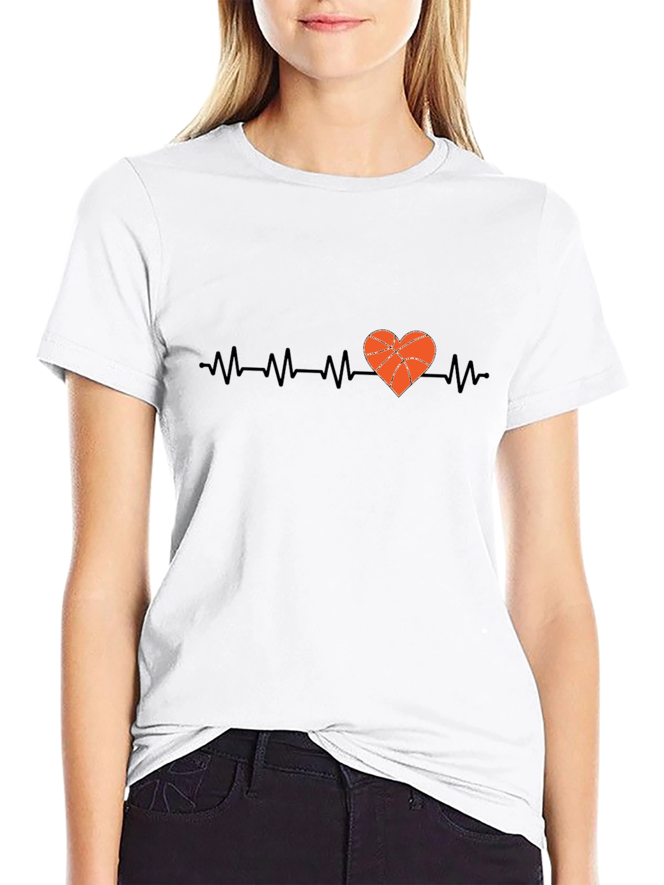 Basketball Heartbeat T-Shirt