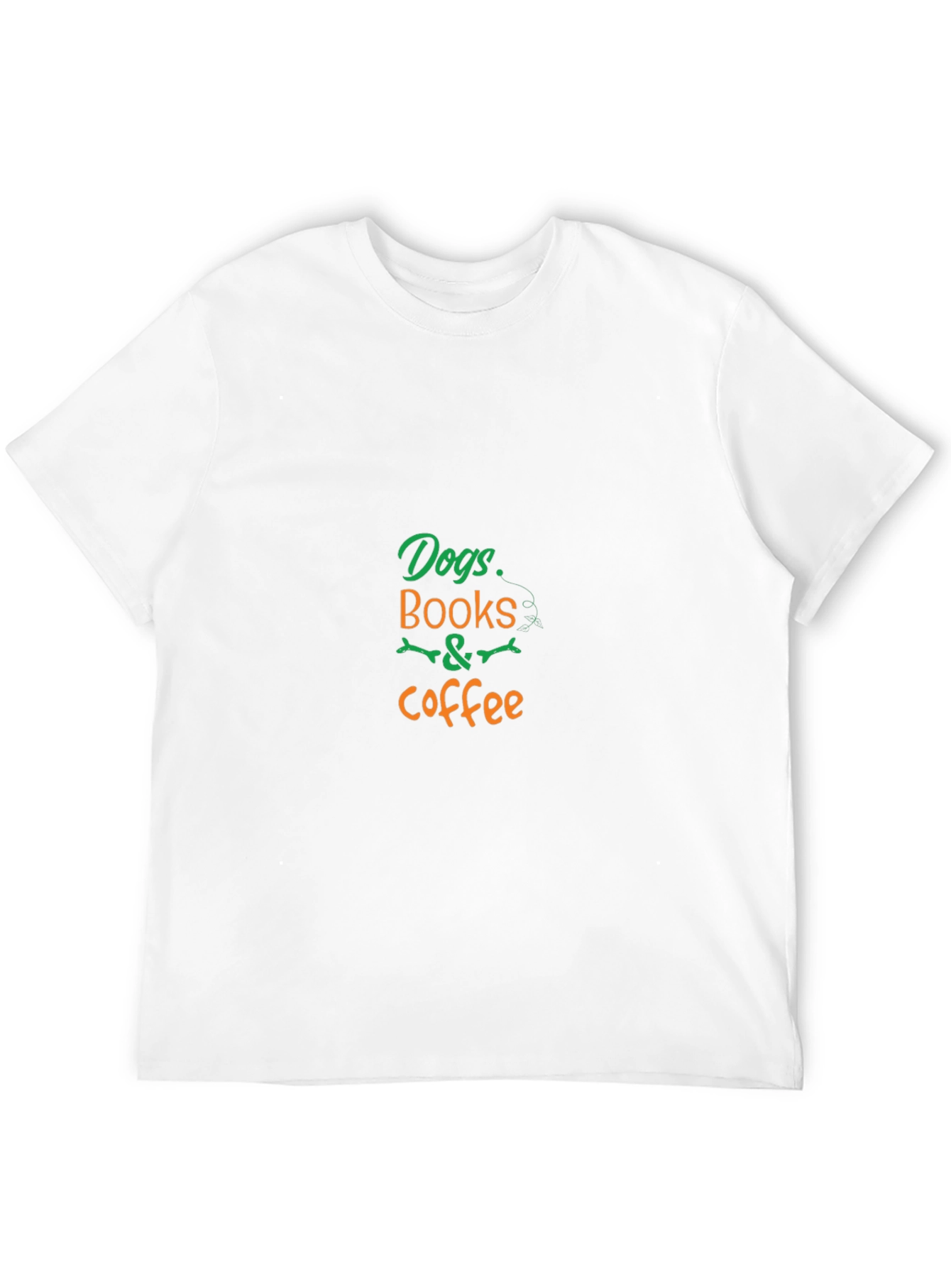 Dogs Books & Coffee Graphic T-Shirt