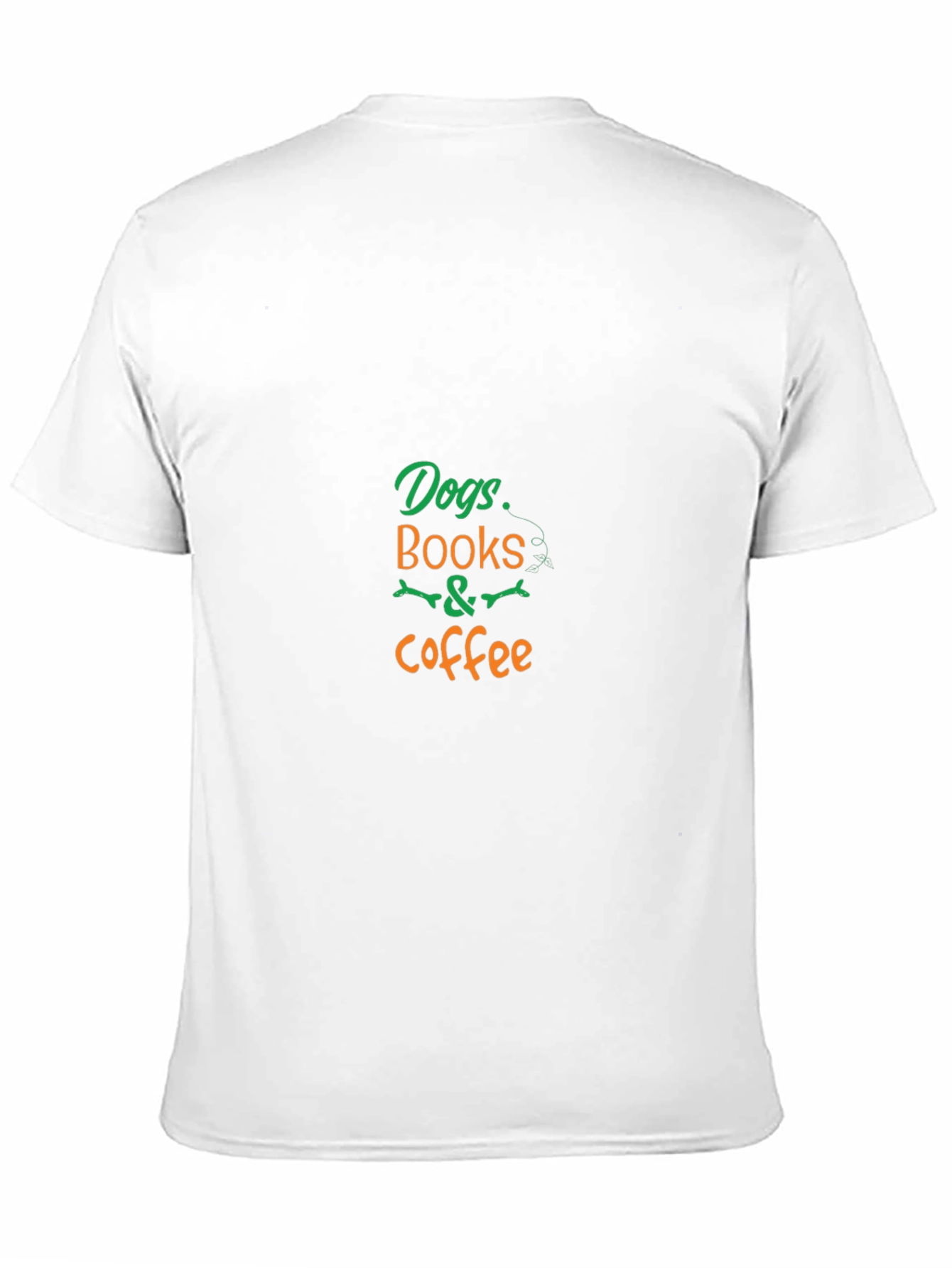Dogs Books & Coffee Graphic T-Shirt