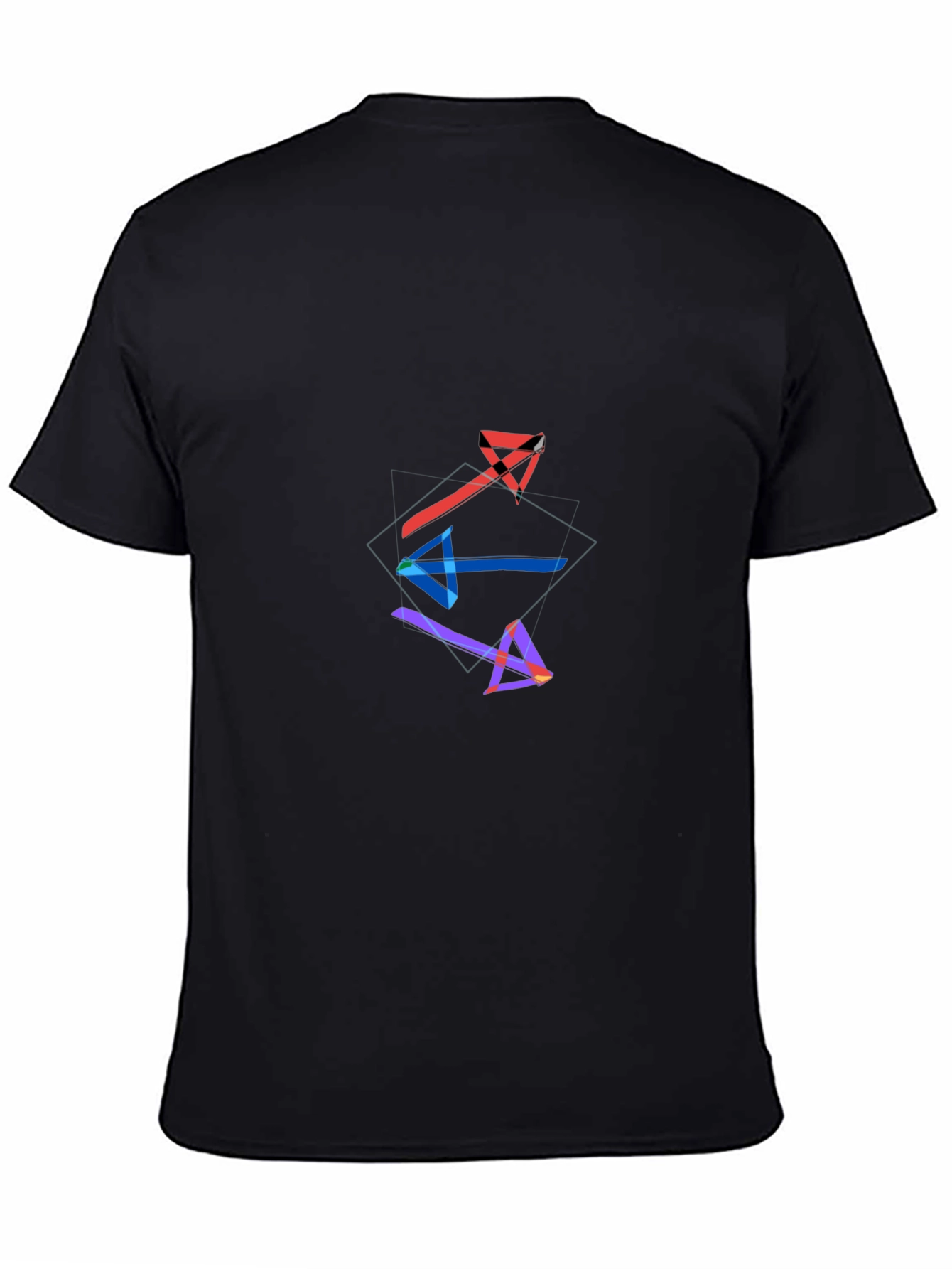 Modern Arrow Graphic Black T-Shirt