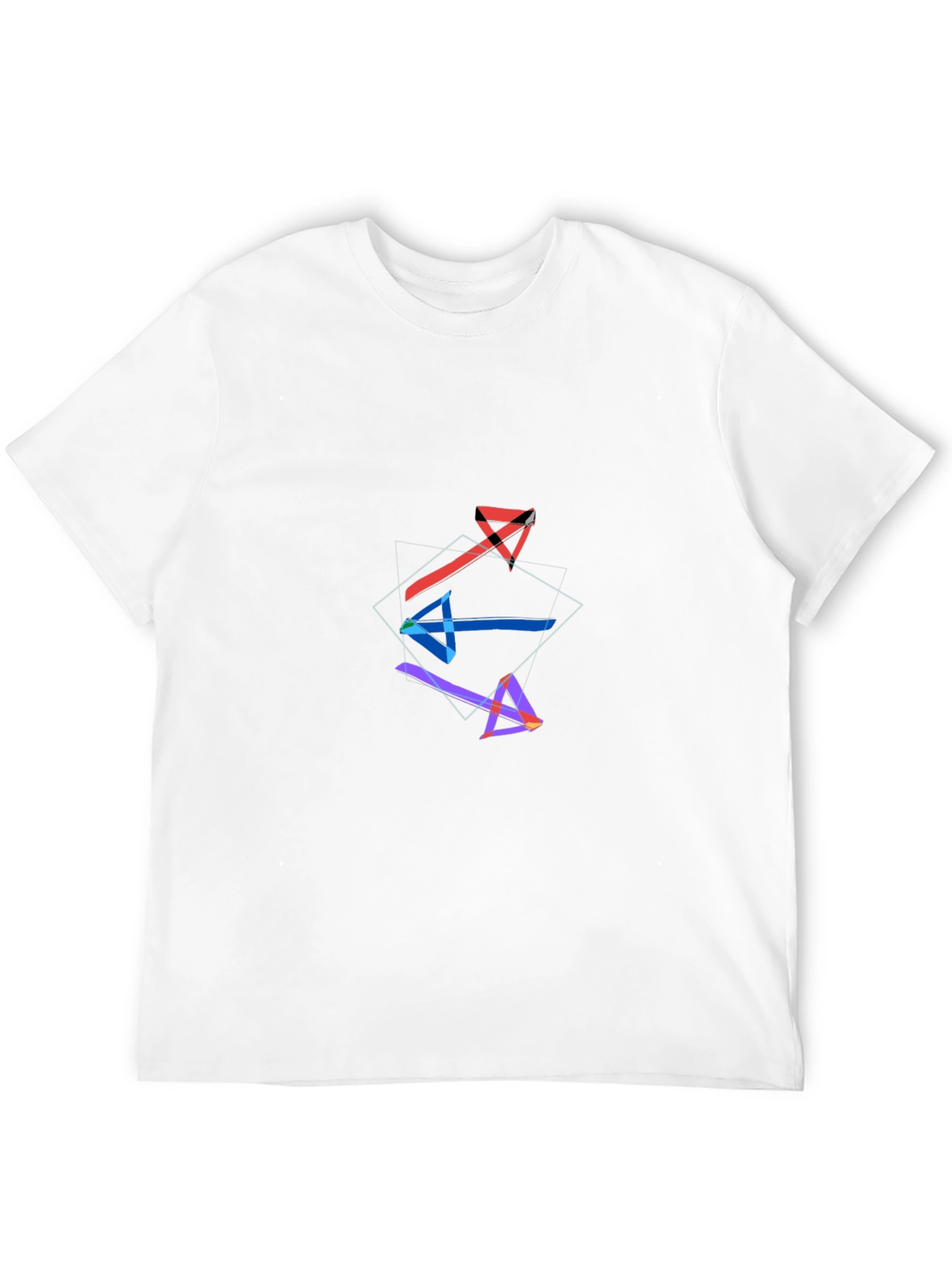 Modern Arrow Graphic Black T-Shirt