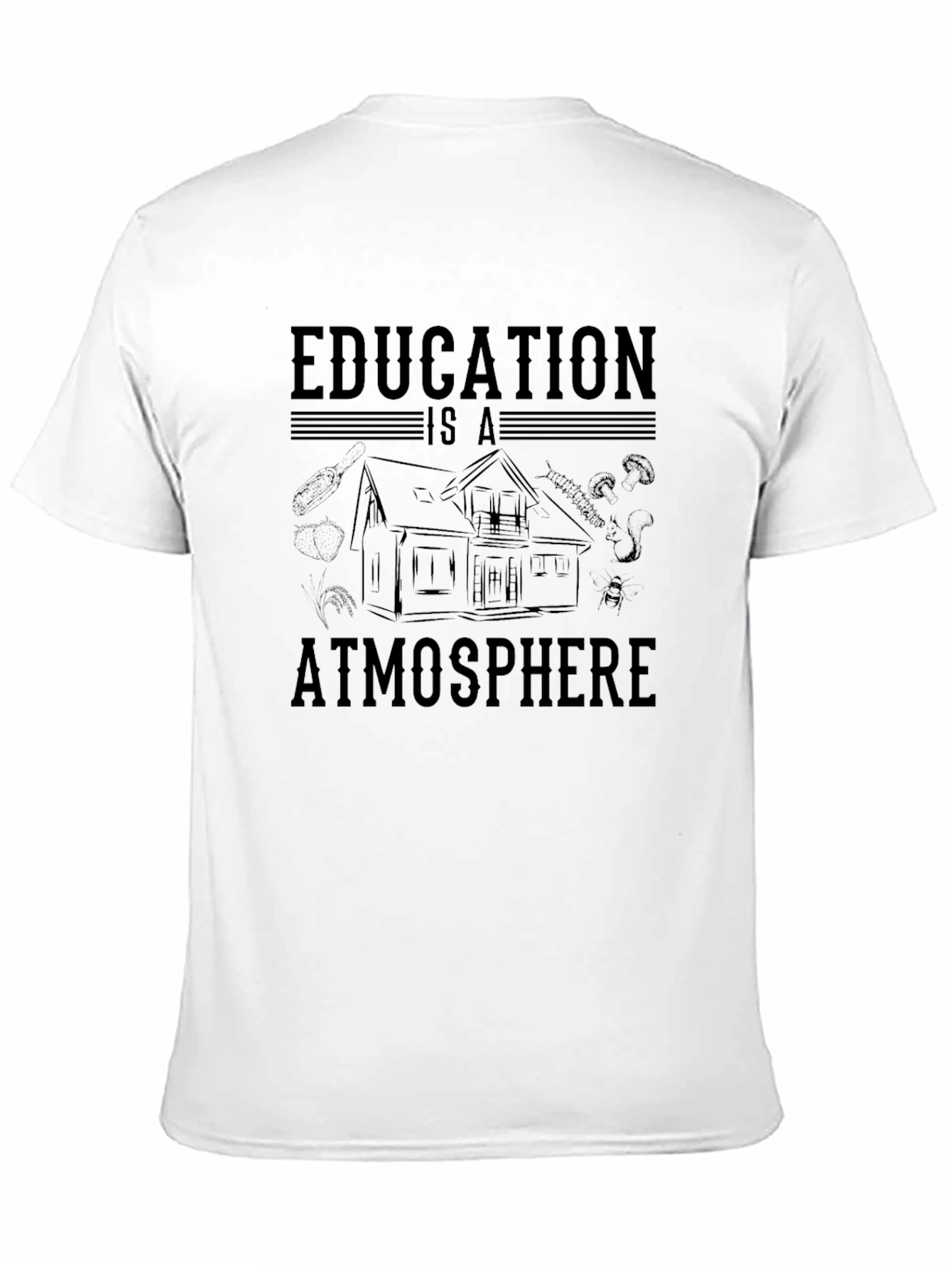 Education is Atmosphere Graphic Tee - Black