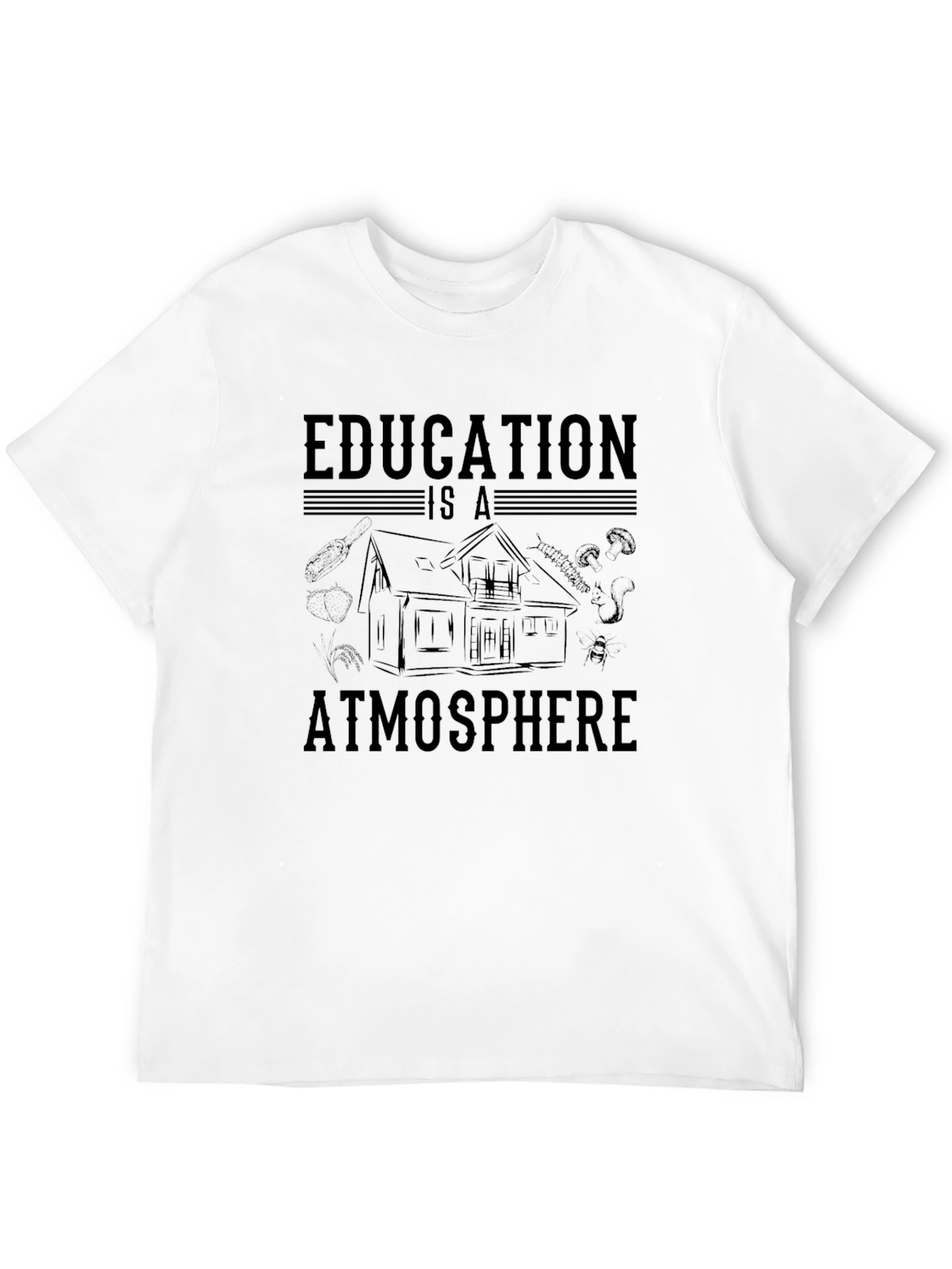 Education is Atmosphere Graphic Tee - Black