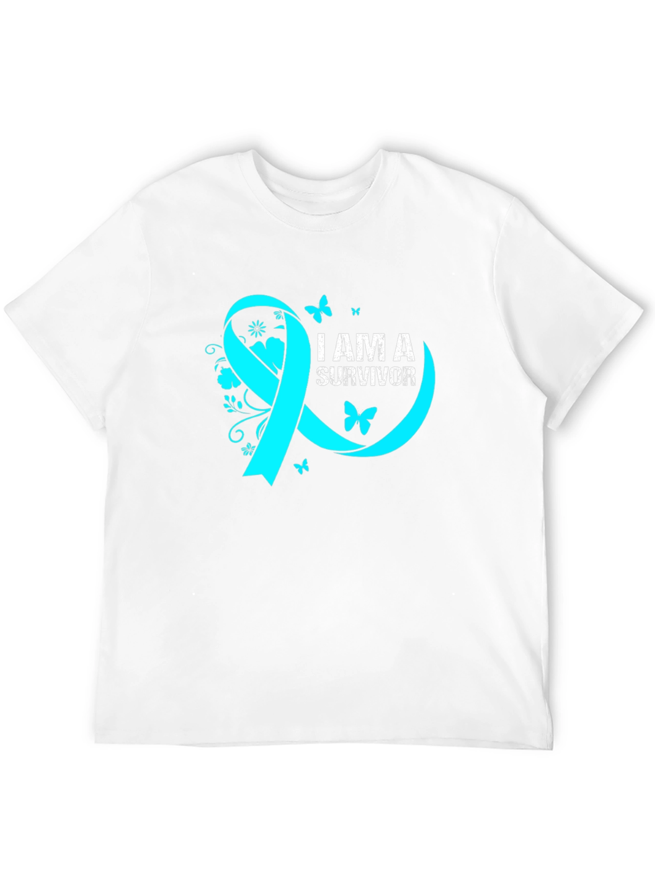 Survivor Ribbon Graphic Tee - Awareness Shirt