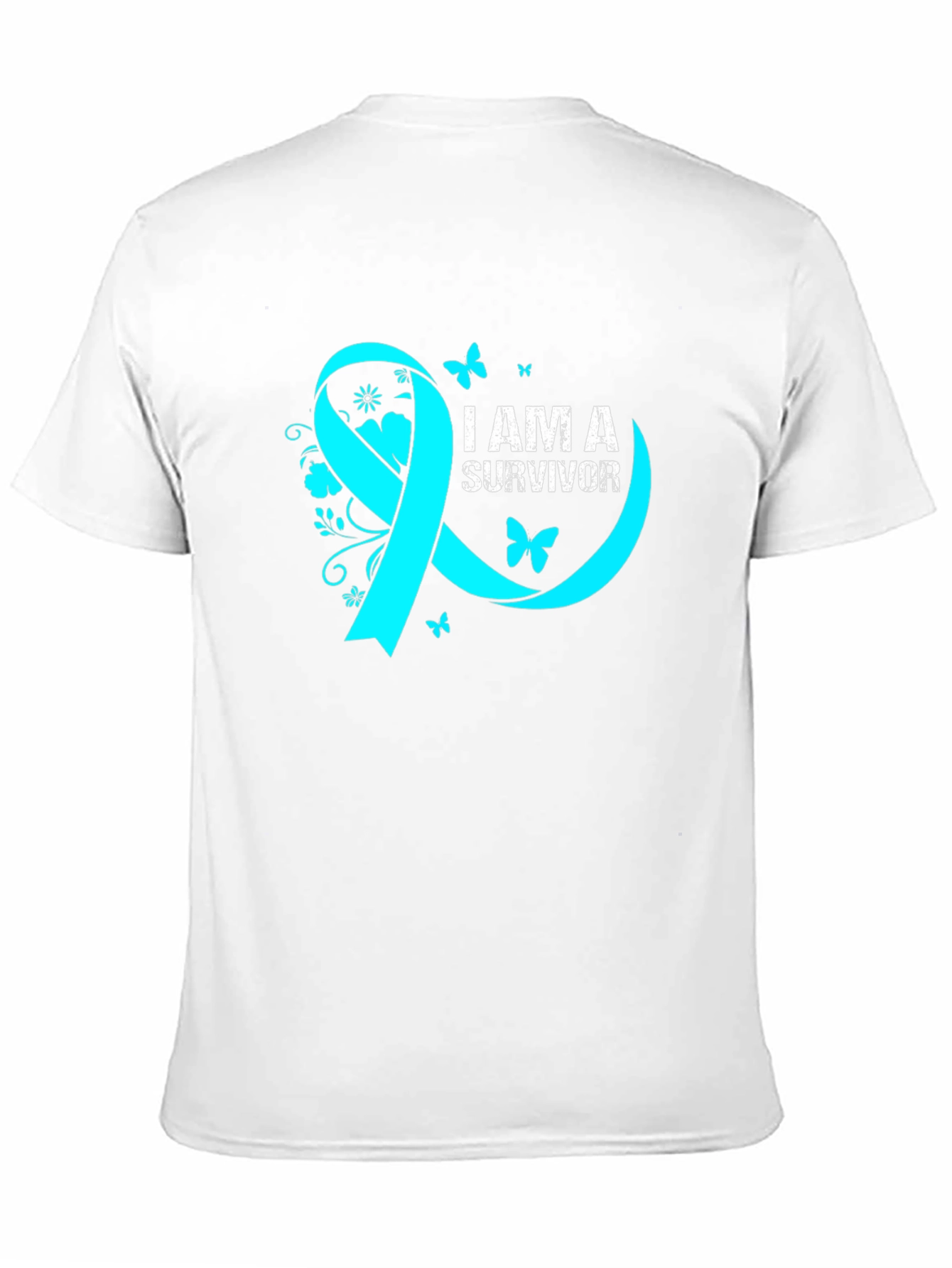 Survivor Ribbon Graphic Tee - Awareness Shirt