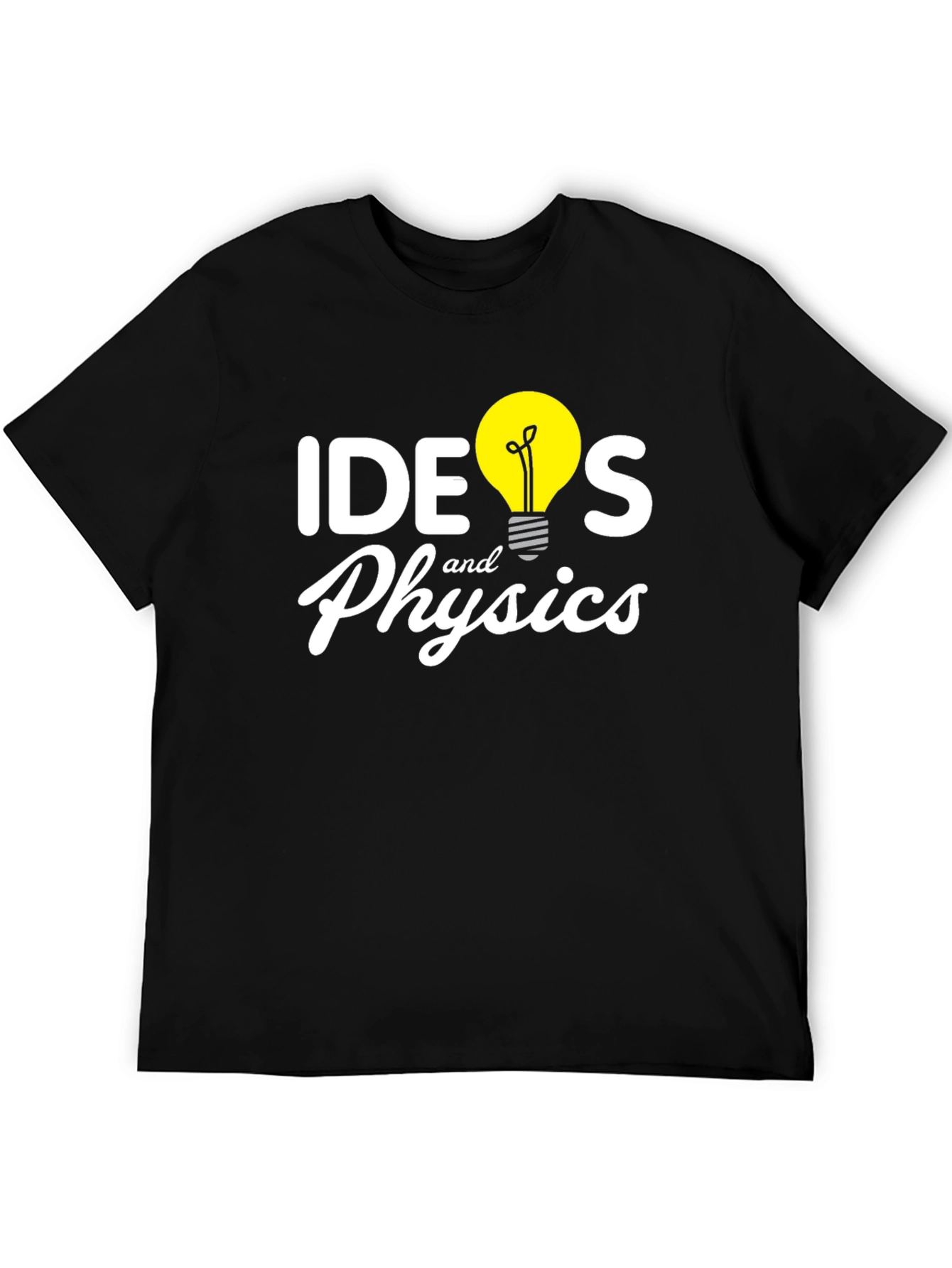 Ideas and Physics Graphic T-Shirt - Black