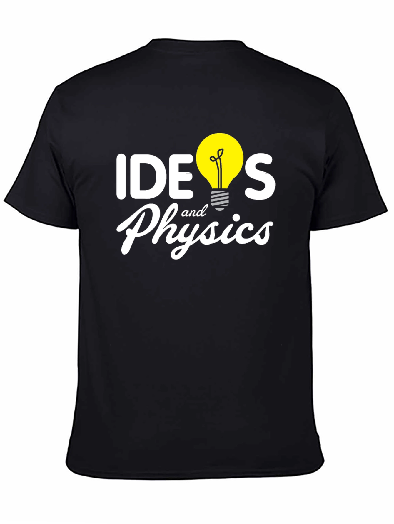 Ideas and Physics Graphic T-Shirt - Black