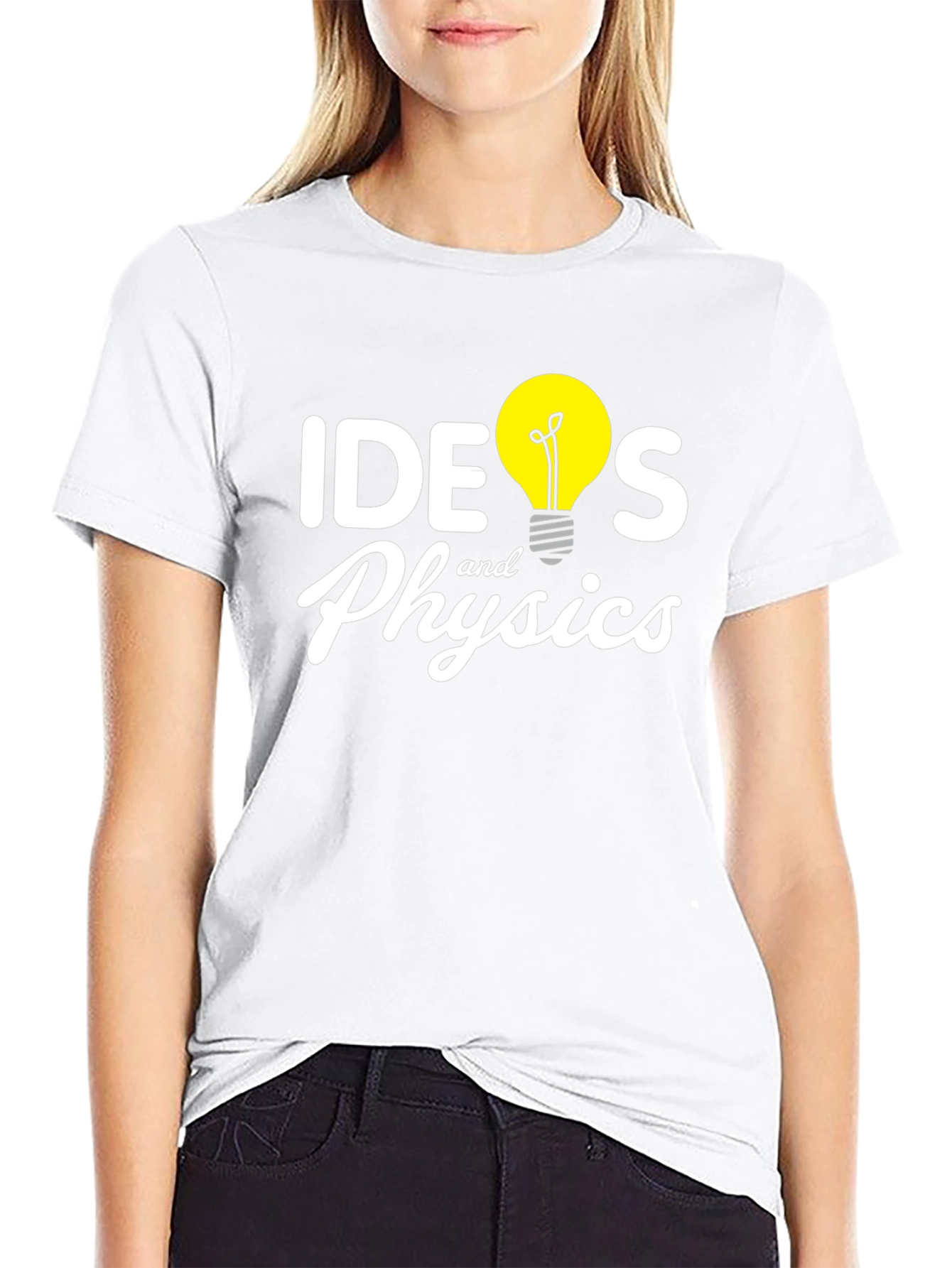 Ideas and Physics Graphic T-Shirt - Black