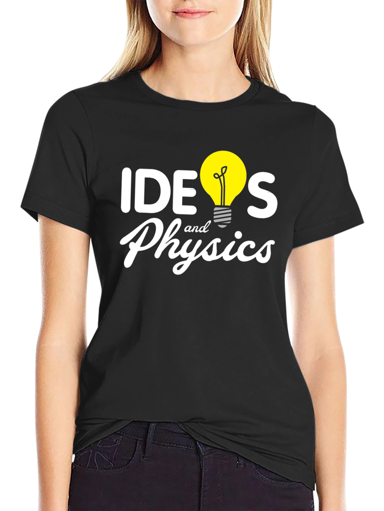 Ideas and Physics Graphic T-Shirt - Black