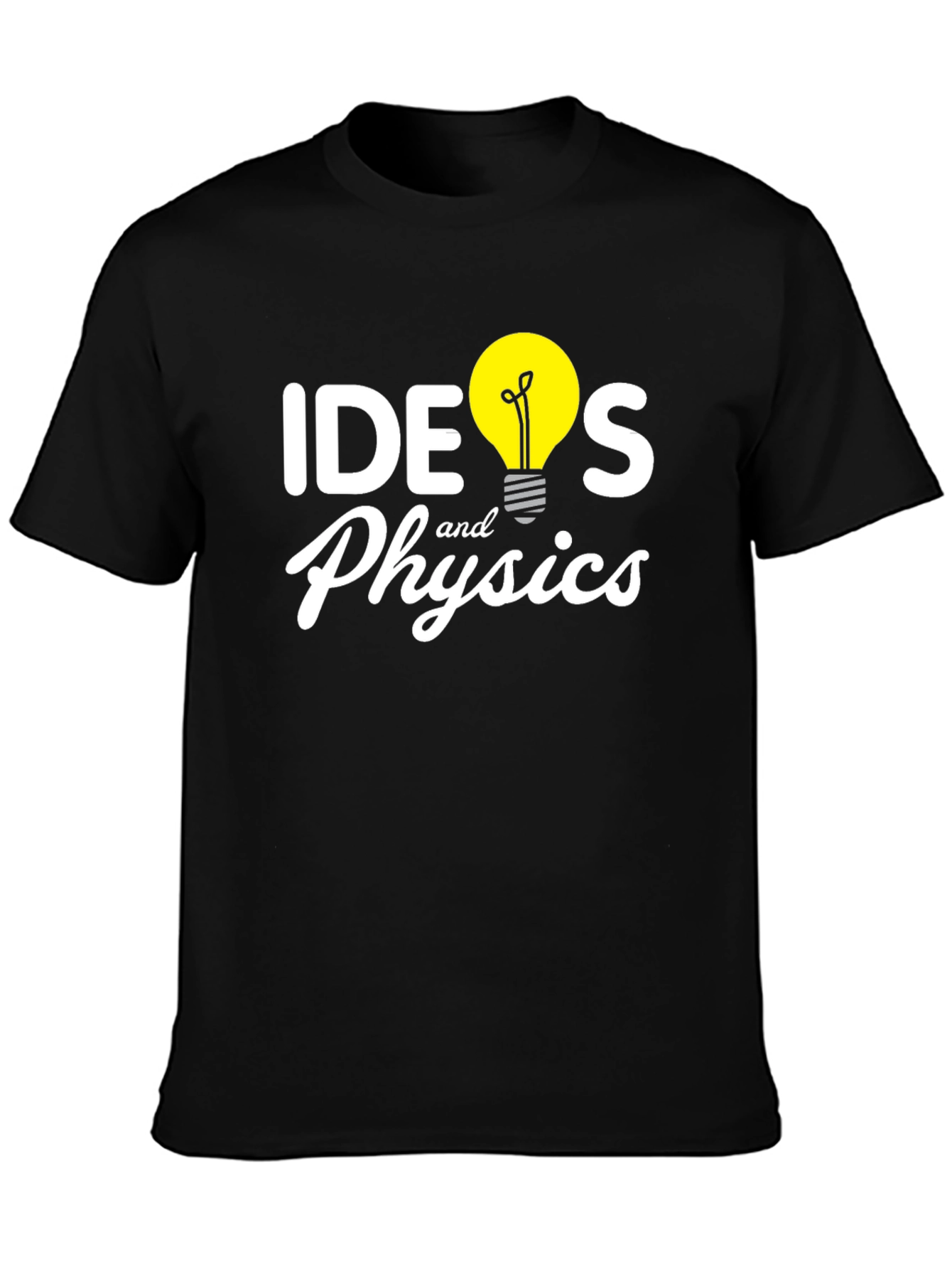 Ideas and Physics Graphic T-Shirt - Black