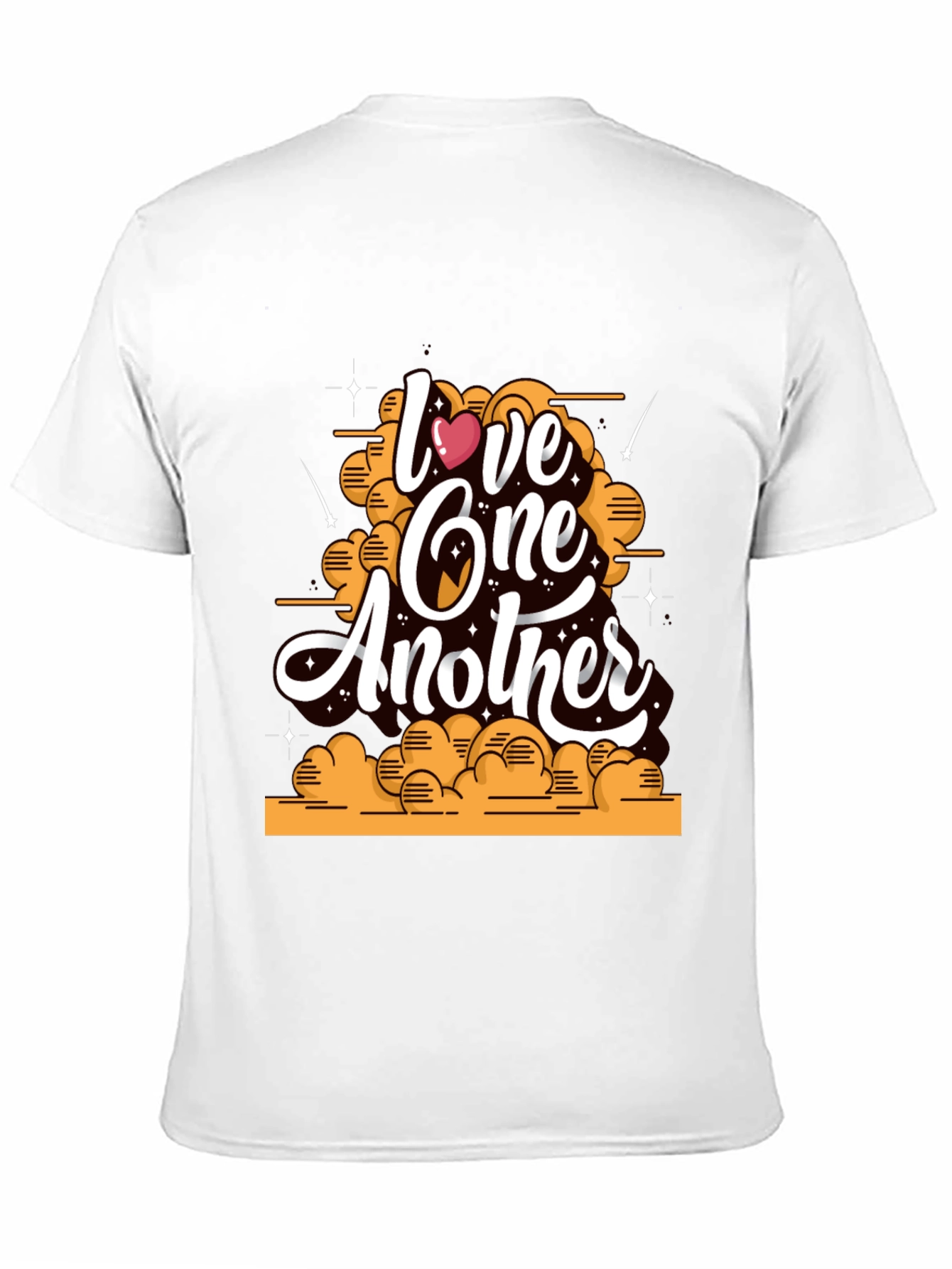 Love One Another Graphic Tee - Black Cotton Blend