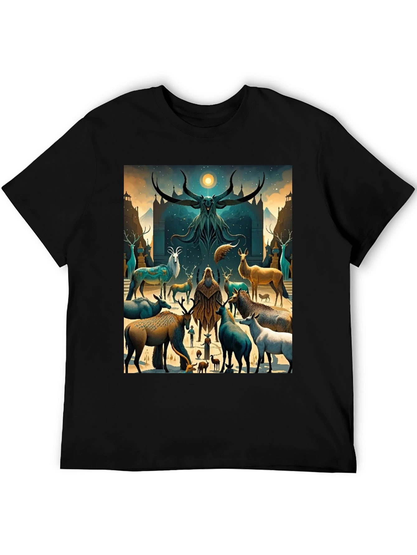 Mystic Deer Gathering Graphic Tee
