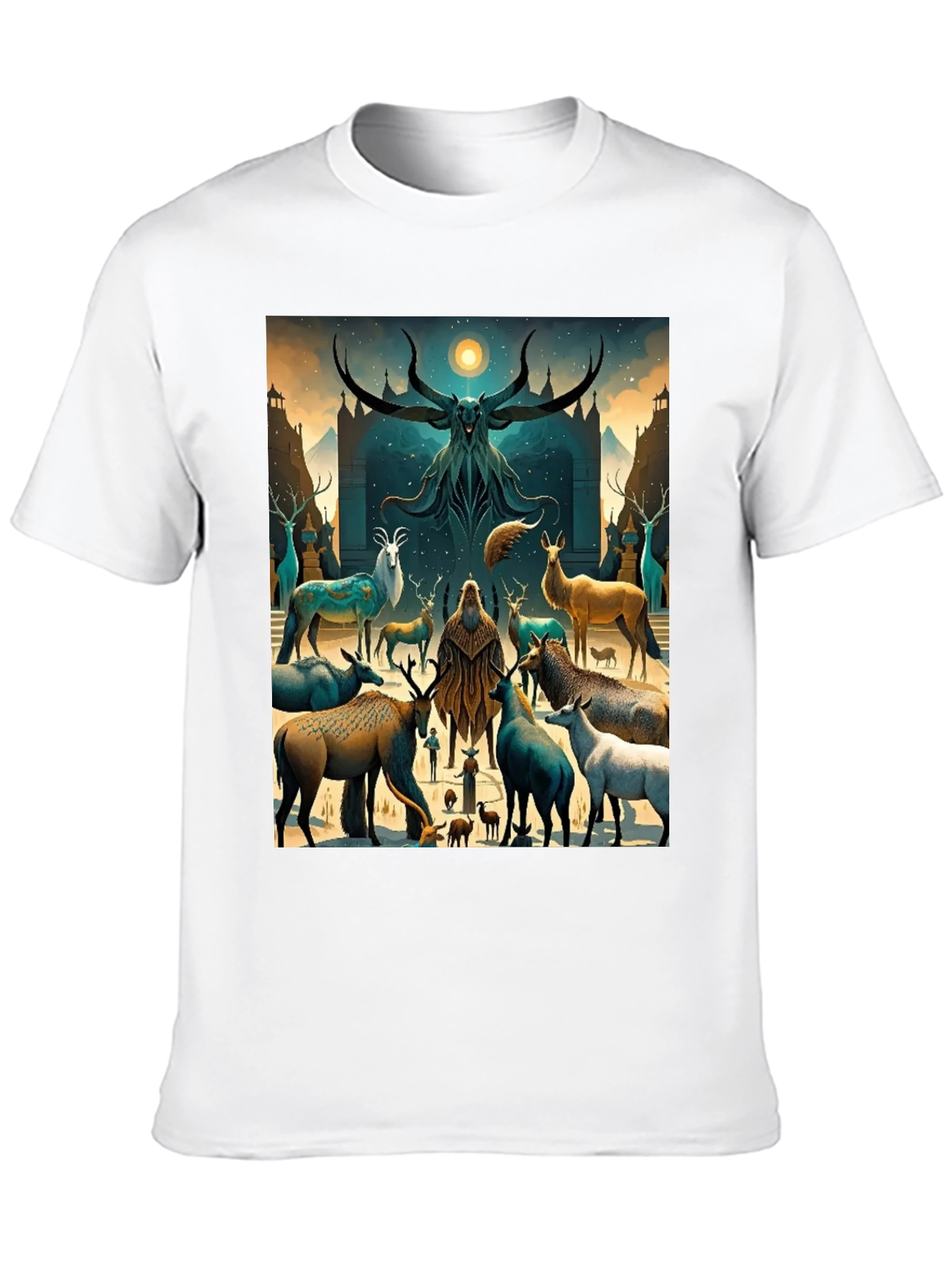 Mystic Deer Gathering Graphic Tee