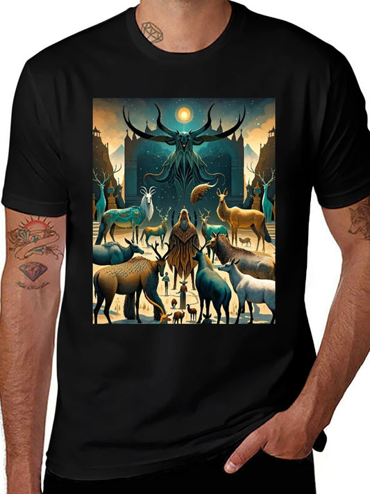 Mystic Deer Gathering Graphic Tee