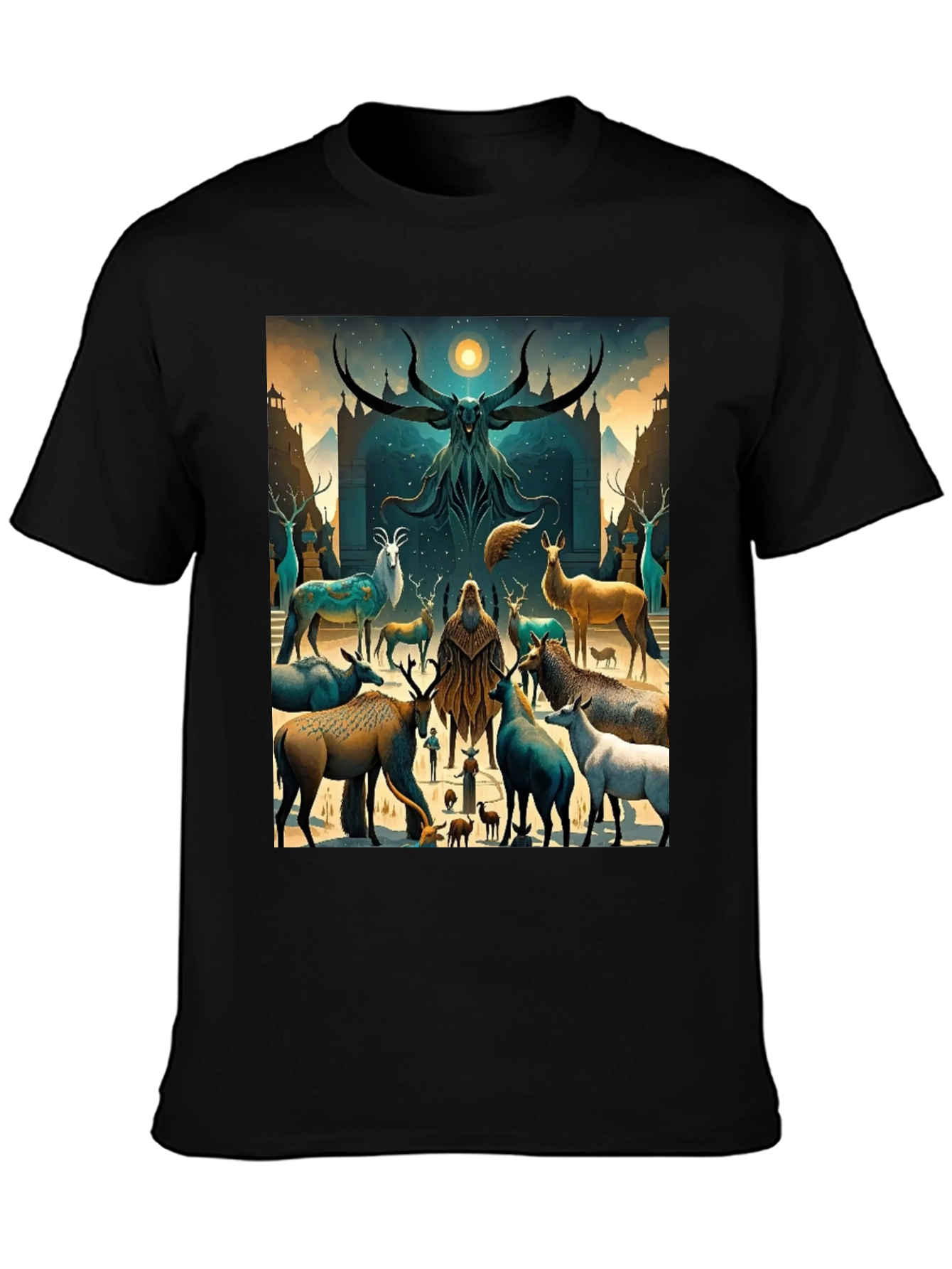 Mystic Deer Gathering Graphic Tee