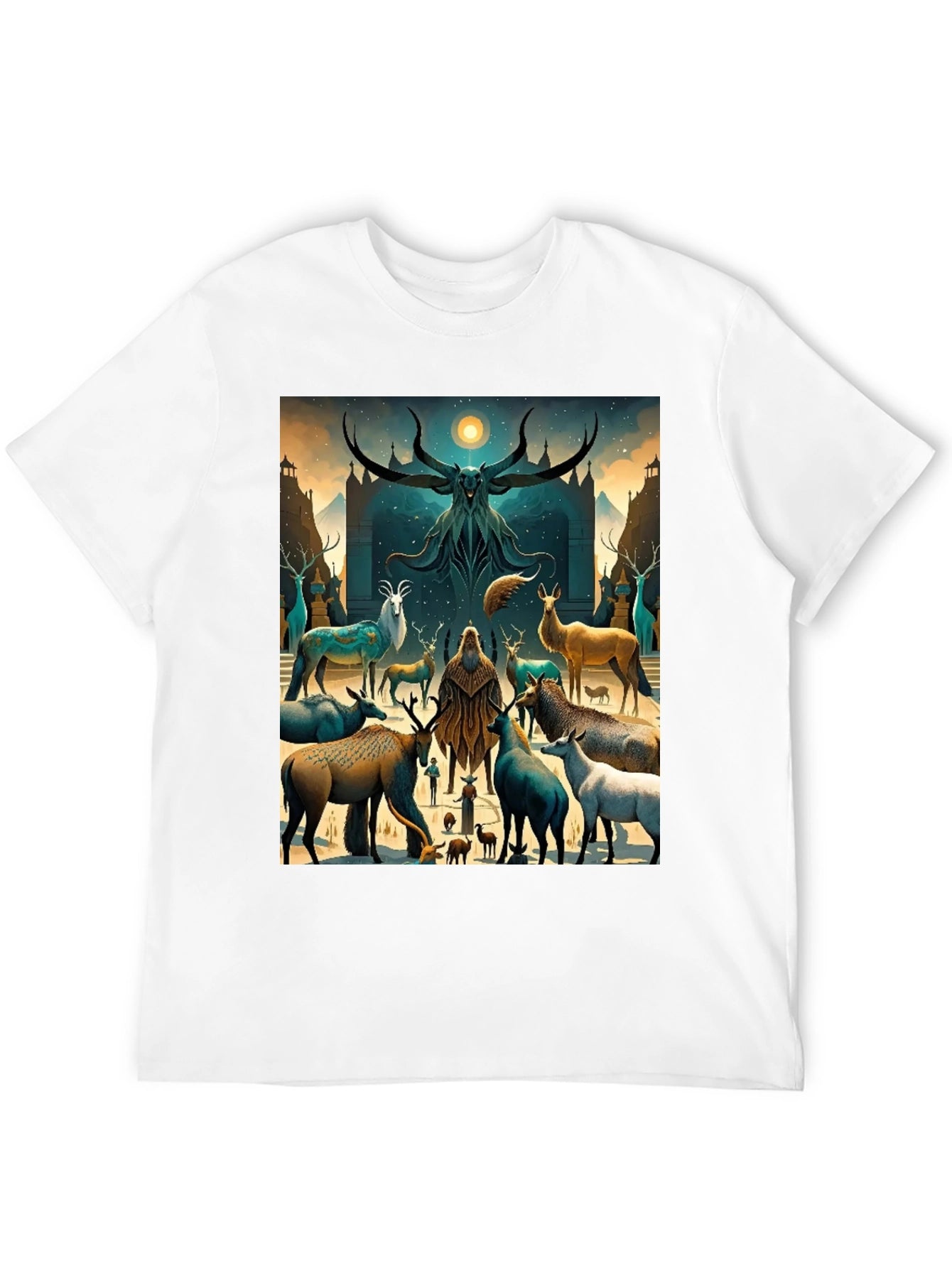 Mystic Deer Gathering Graphic Tee