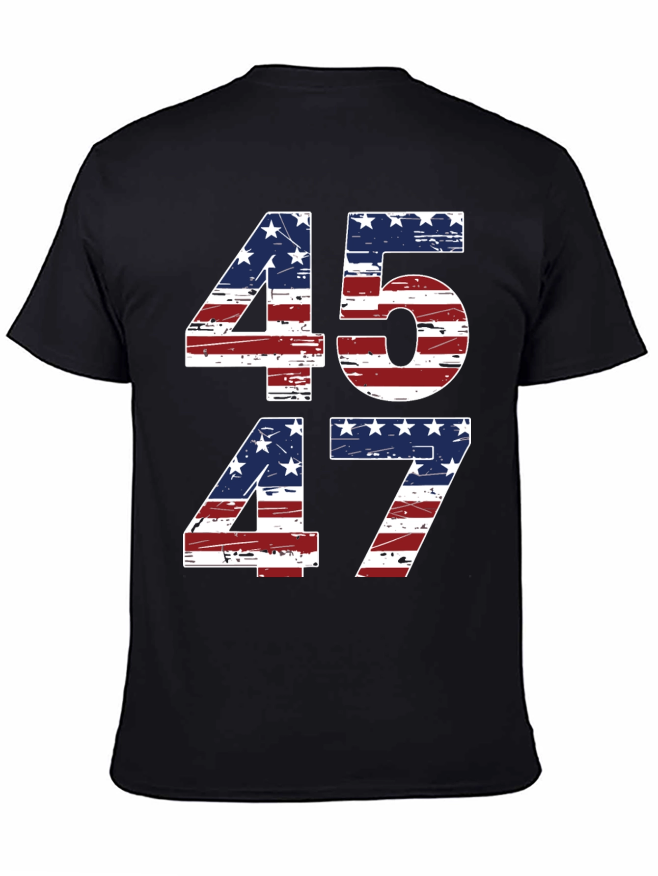 45 47 American Flag T-Shirt Patriotic
