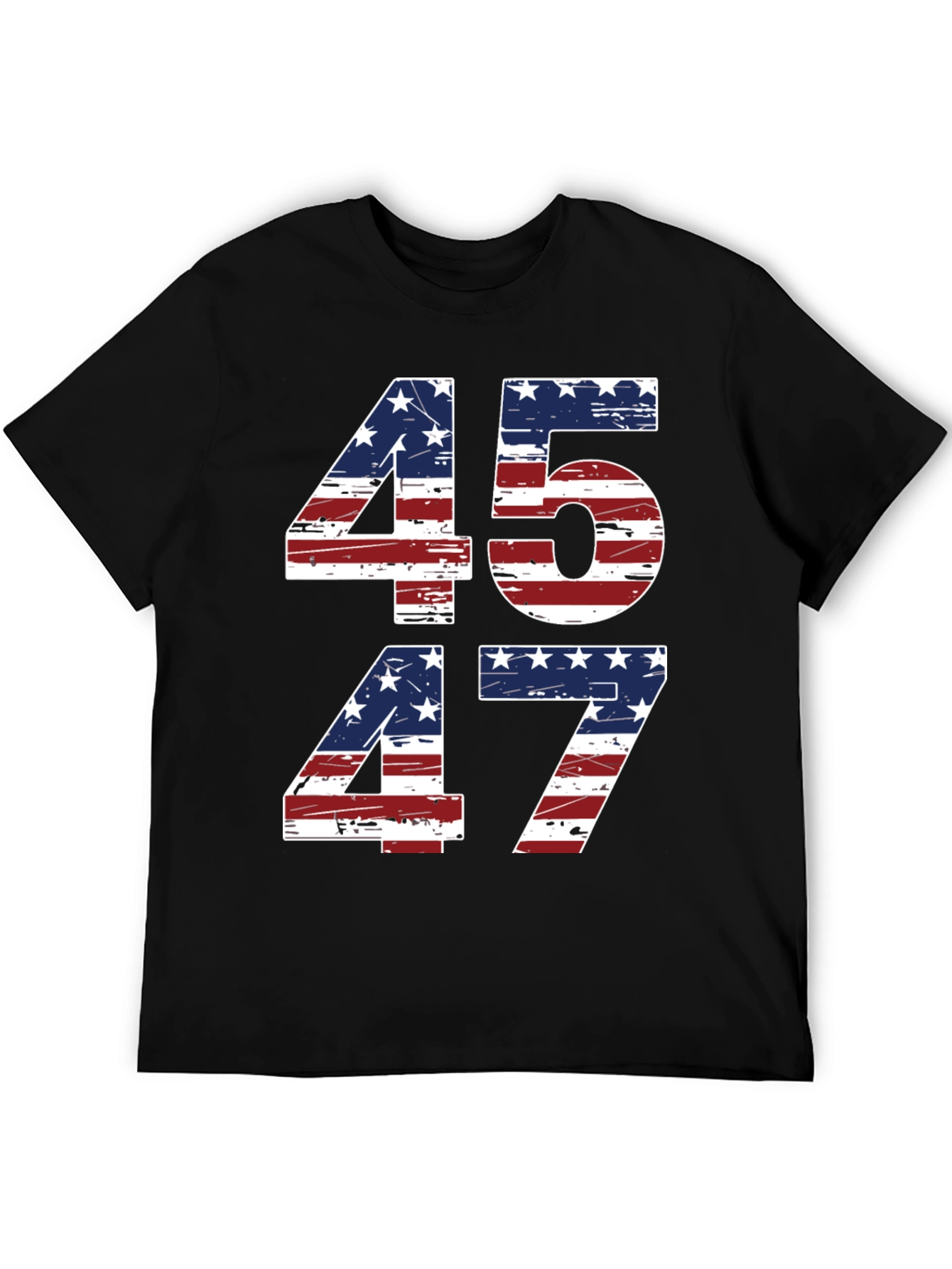 45 47 American Flag T-Shirt Patriotic