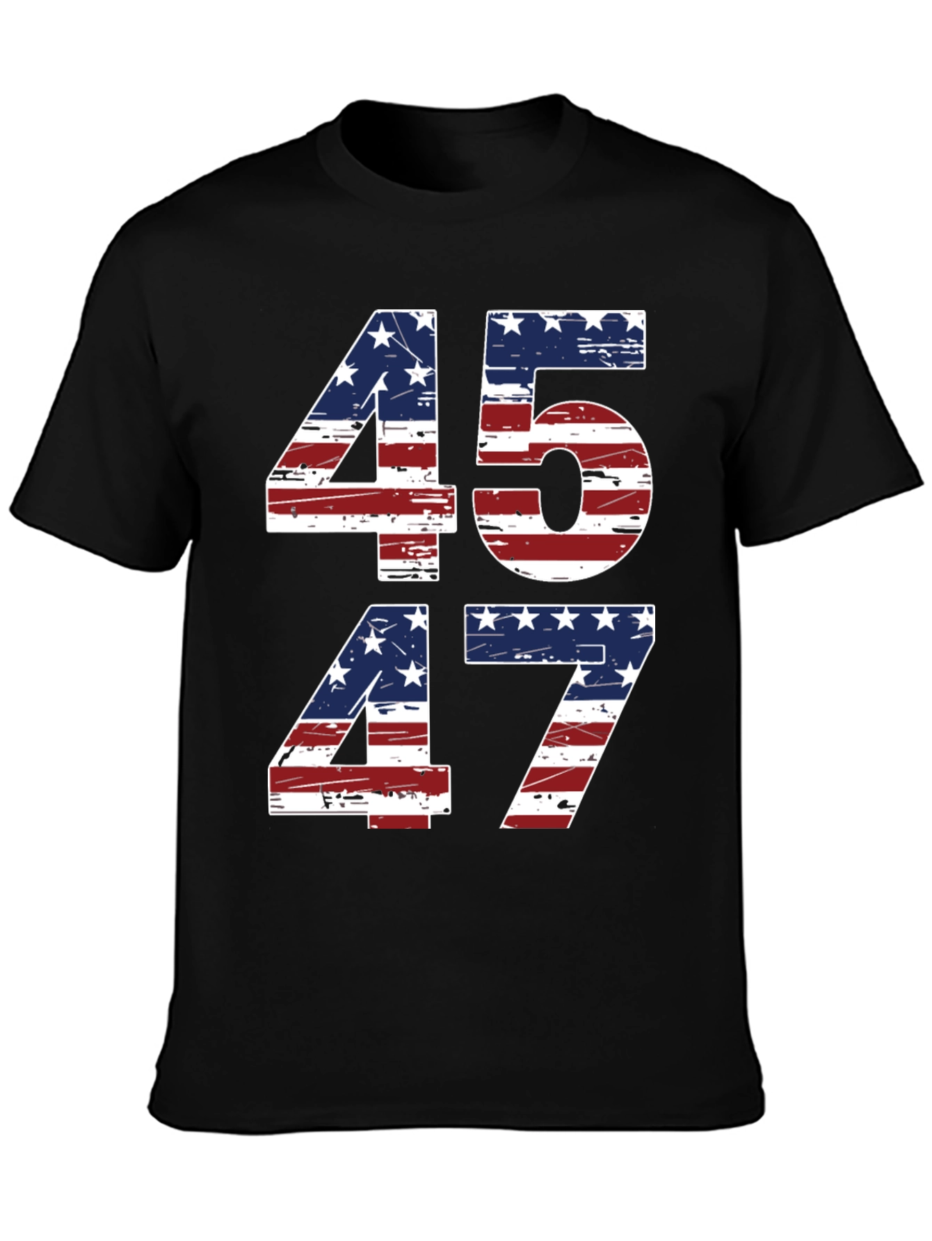 45 47 American Flag T-Shirt Patriotic