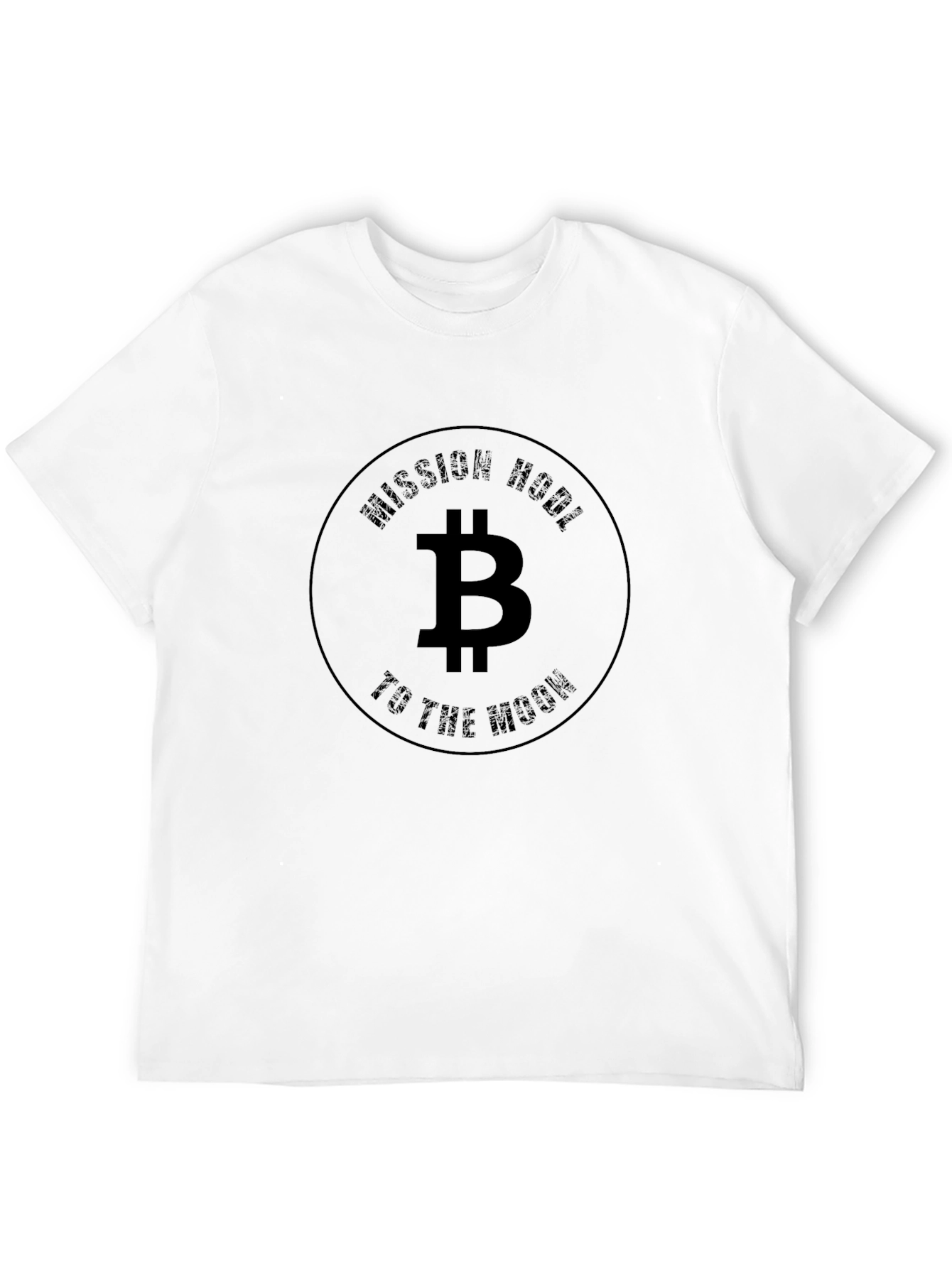 Bitcoin HODL Mission to the Moon Black T-Shirt