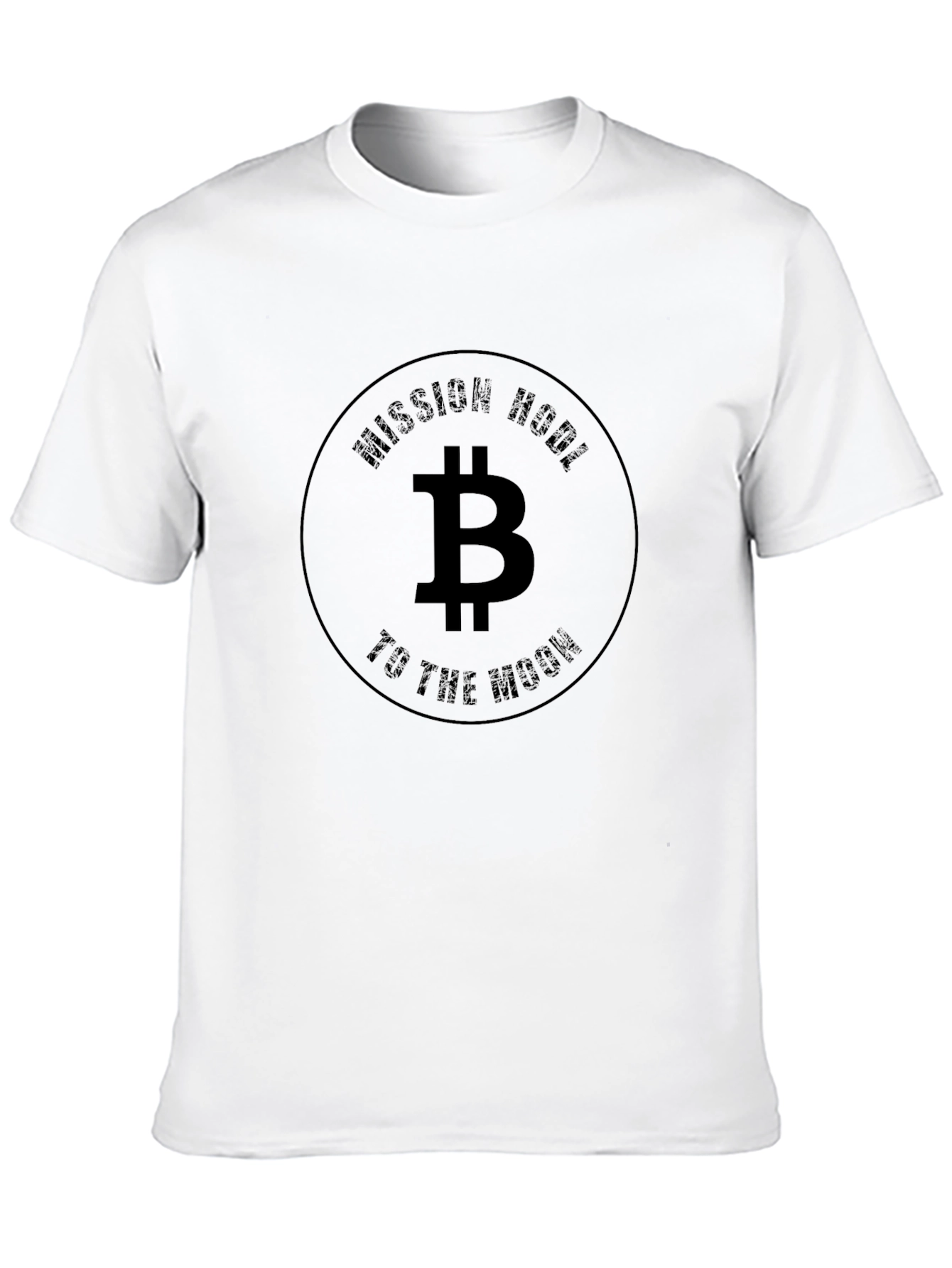 Bitcoin HODL Mission to the Moon Black T-Shirt