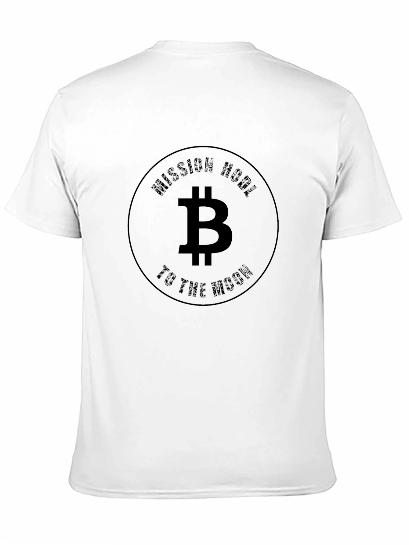 Bitcoin HODL Mission to the Moon Black T-Shirt