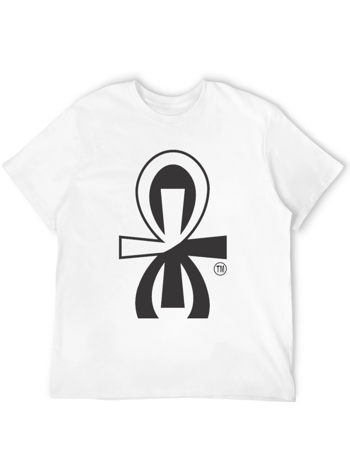 Black Graphic Tee - Ankh Symbol