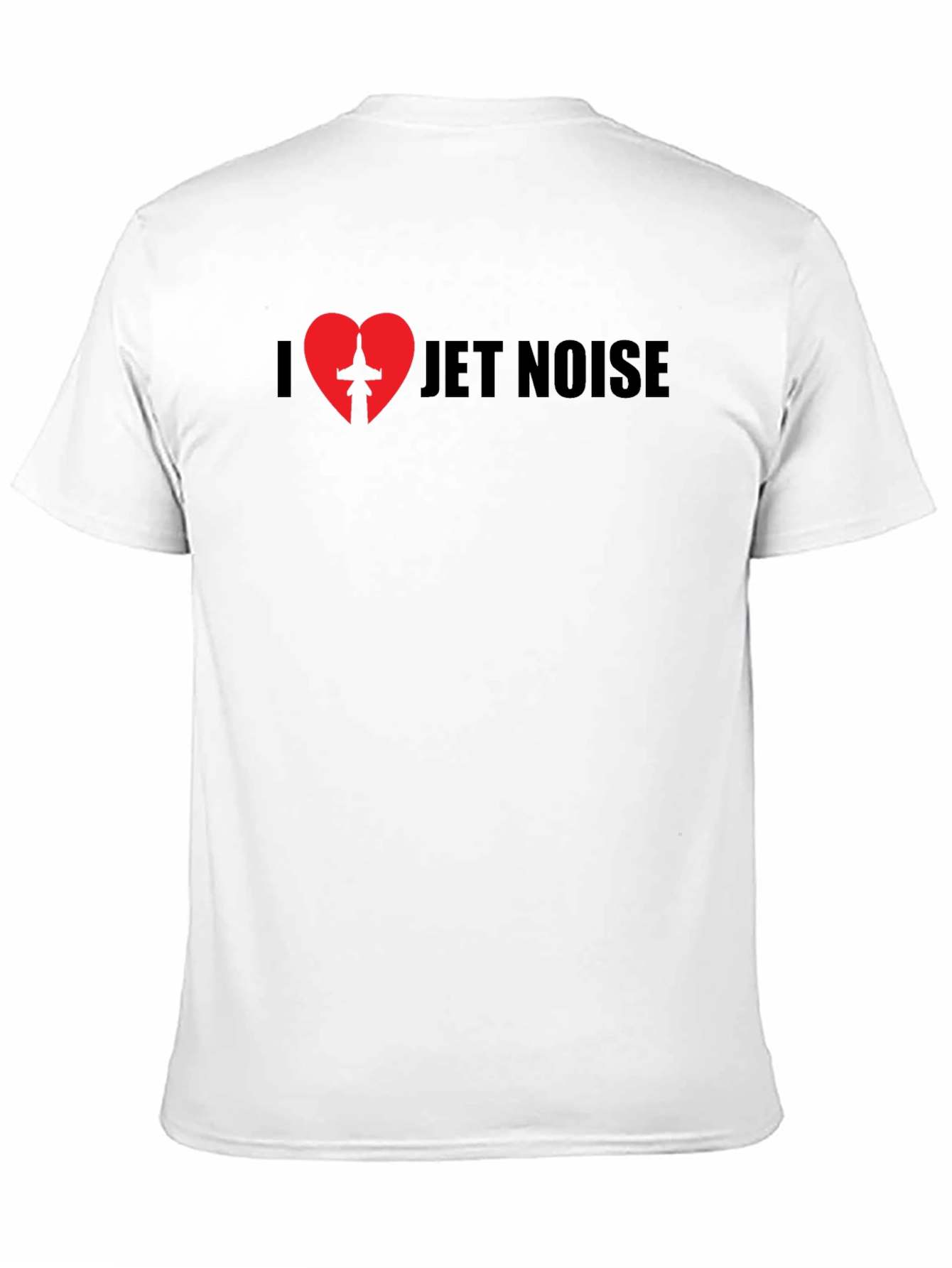I Love Jet Noise Black Graphic T-Shirt