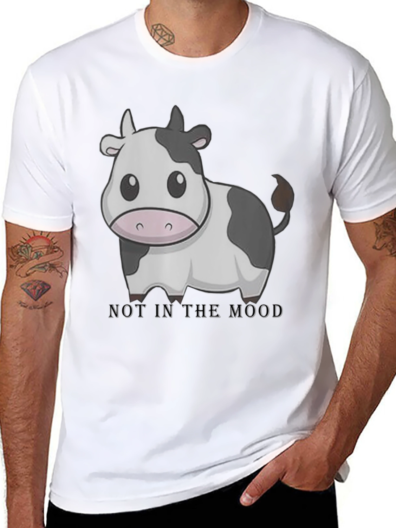 Not in the Mood Cow Graphic Tee