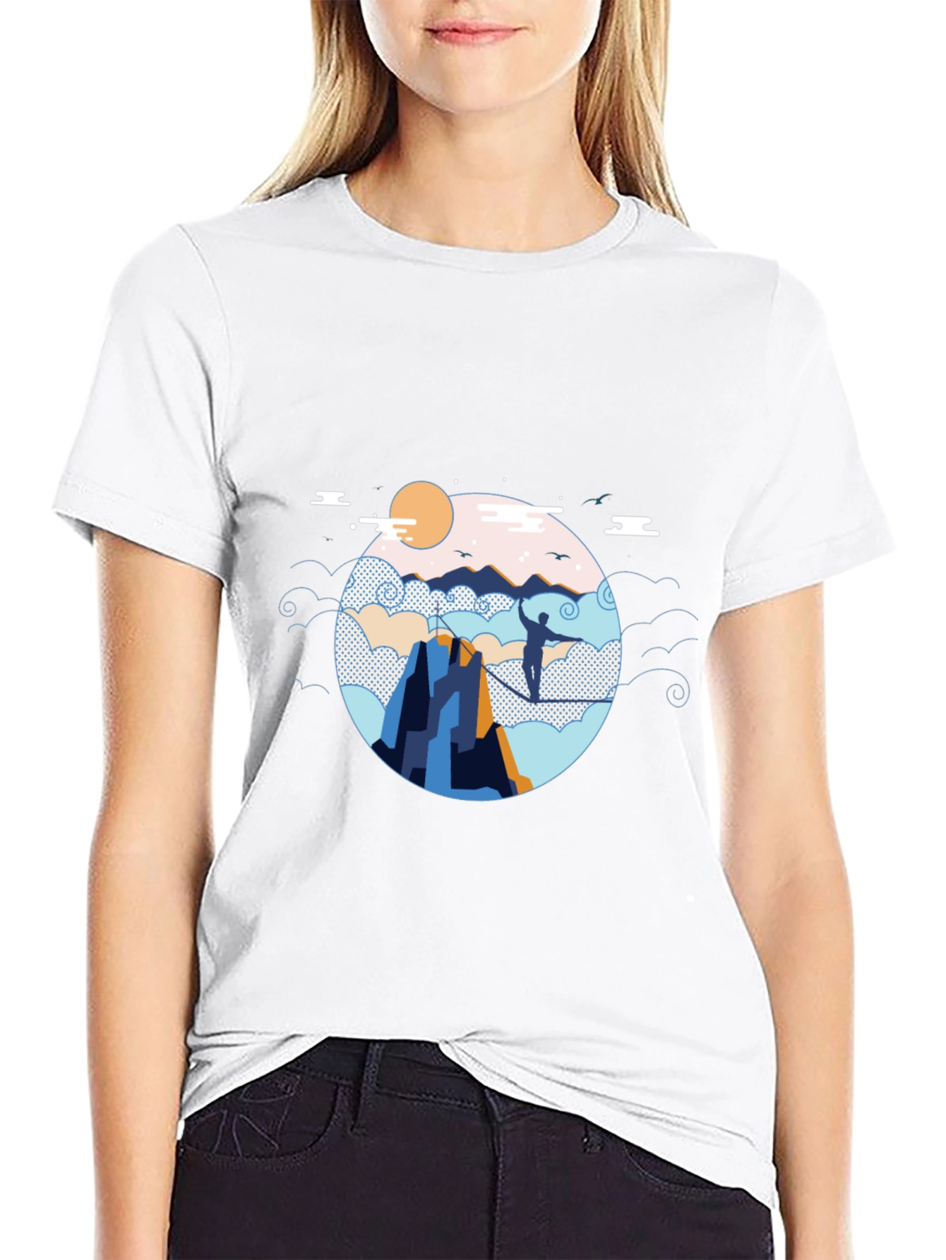 Mountain Walker Black T-Shirt Adventure Graphic Tee