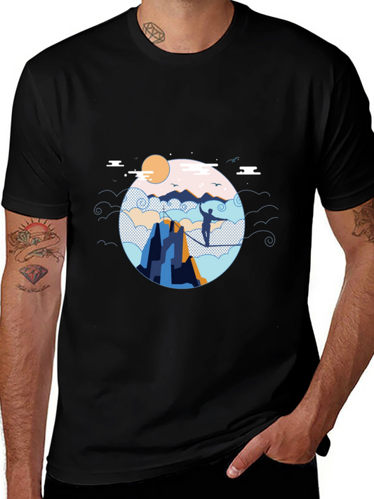 Mountain Walker Black T-Shirt Adventure Graphic Tee