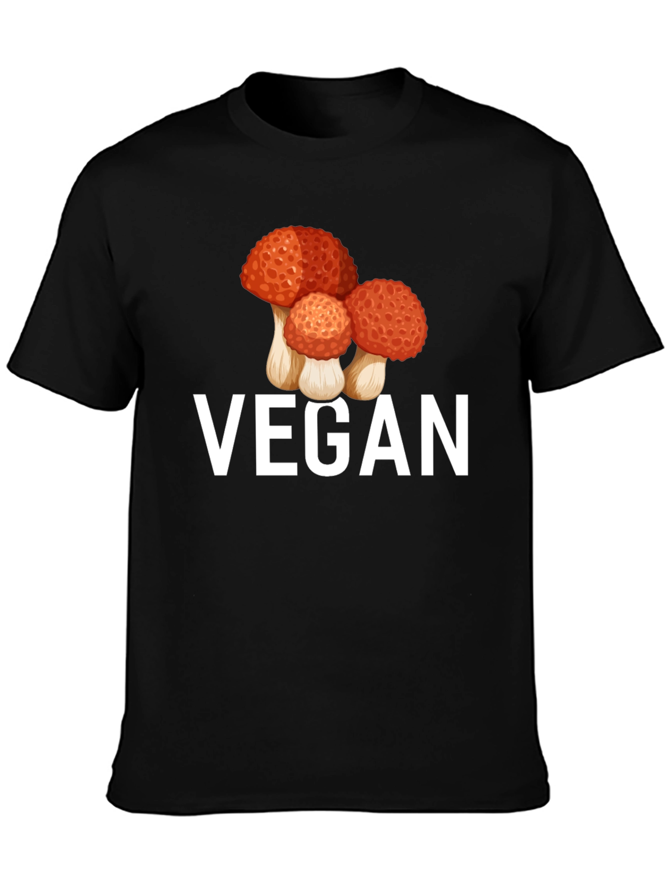 Vegan Mushroom Graphic T-Shirt