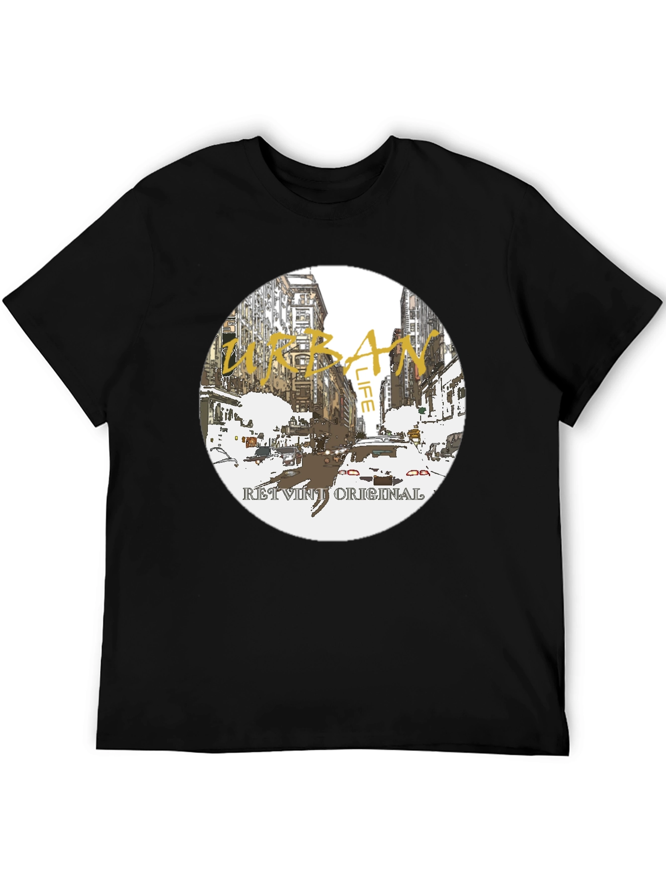 Urban Life Graphic Tee - Retro Original Design