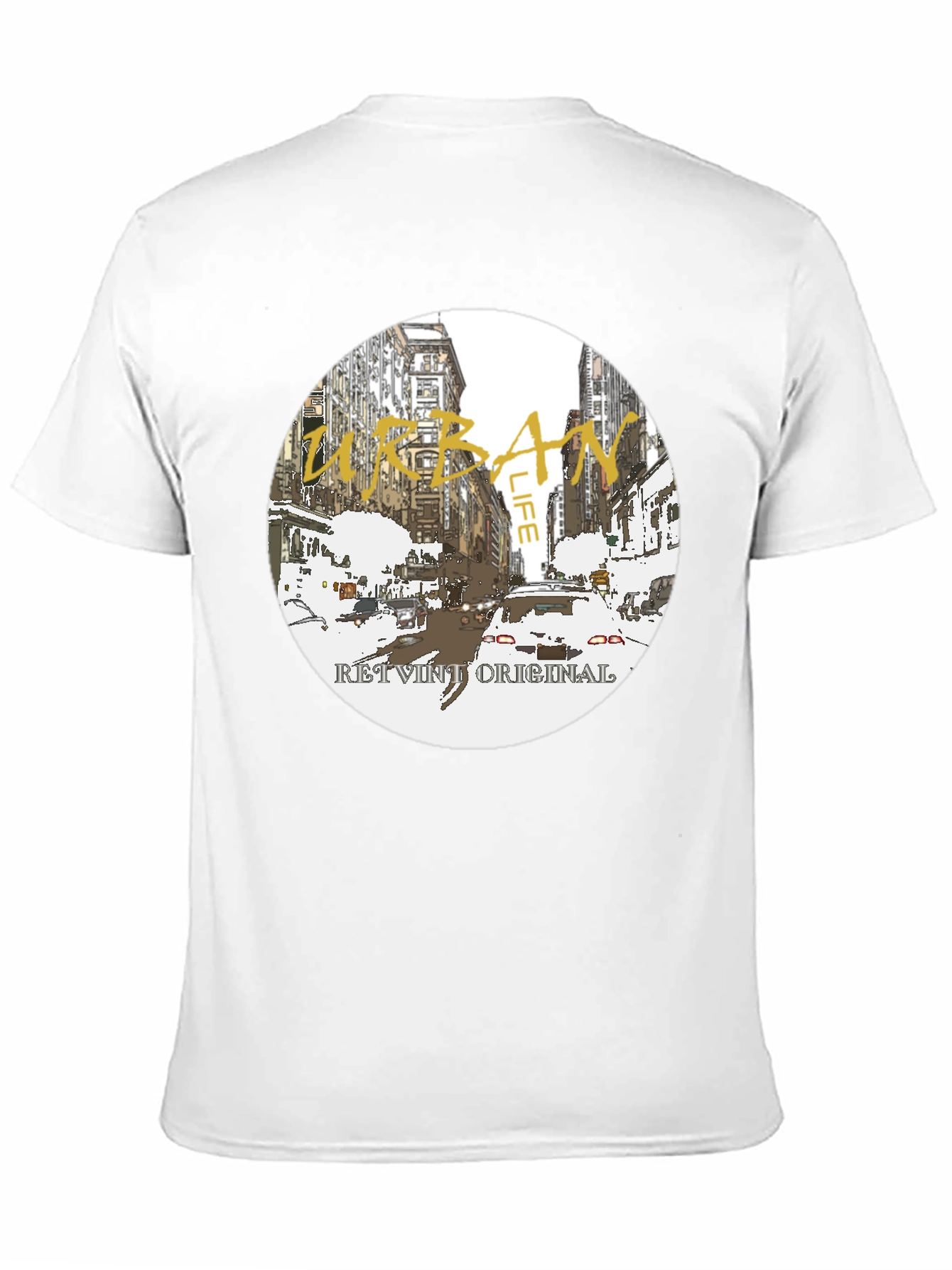 Urban Life Graphic Tee - Retro Original Design