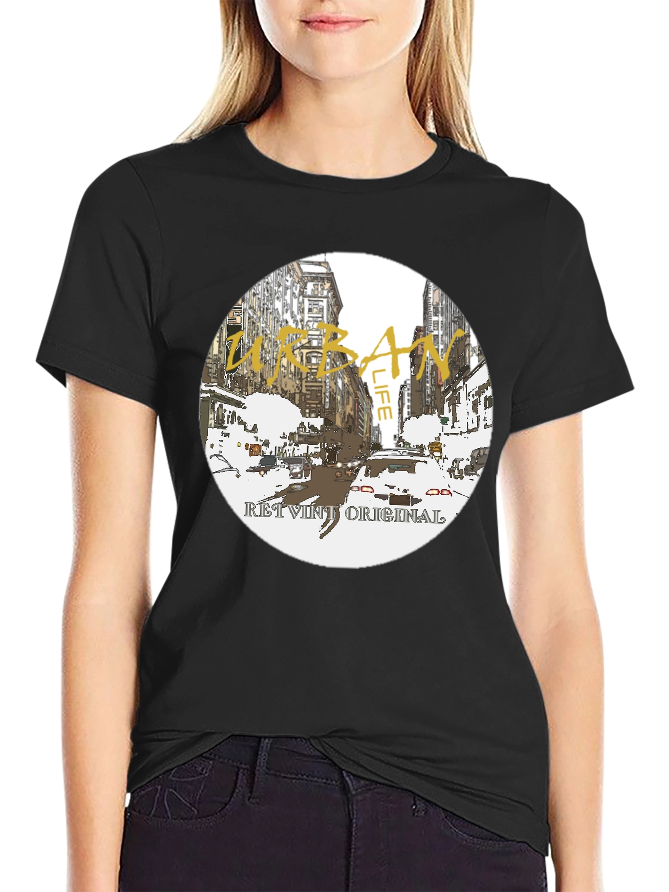 Urban Life Graphic Tee - Retro Original Design