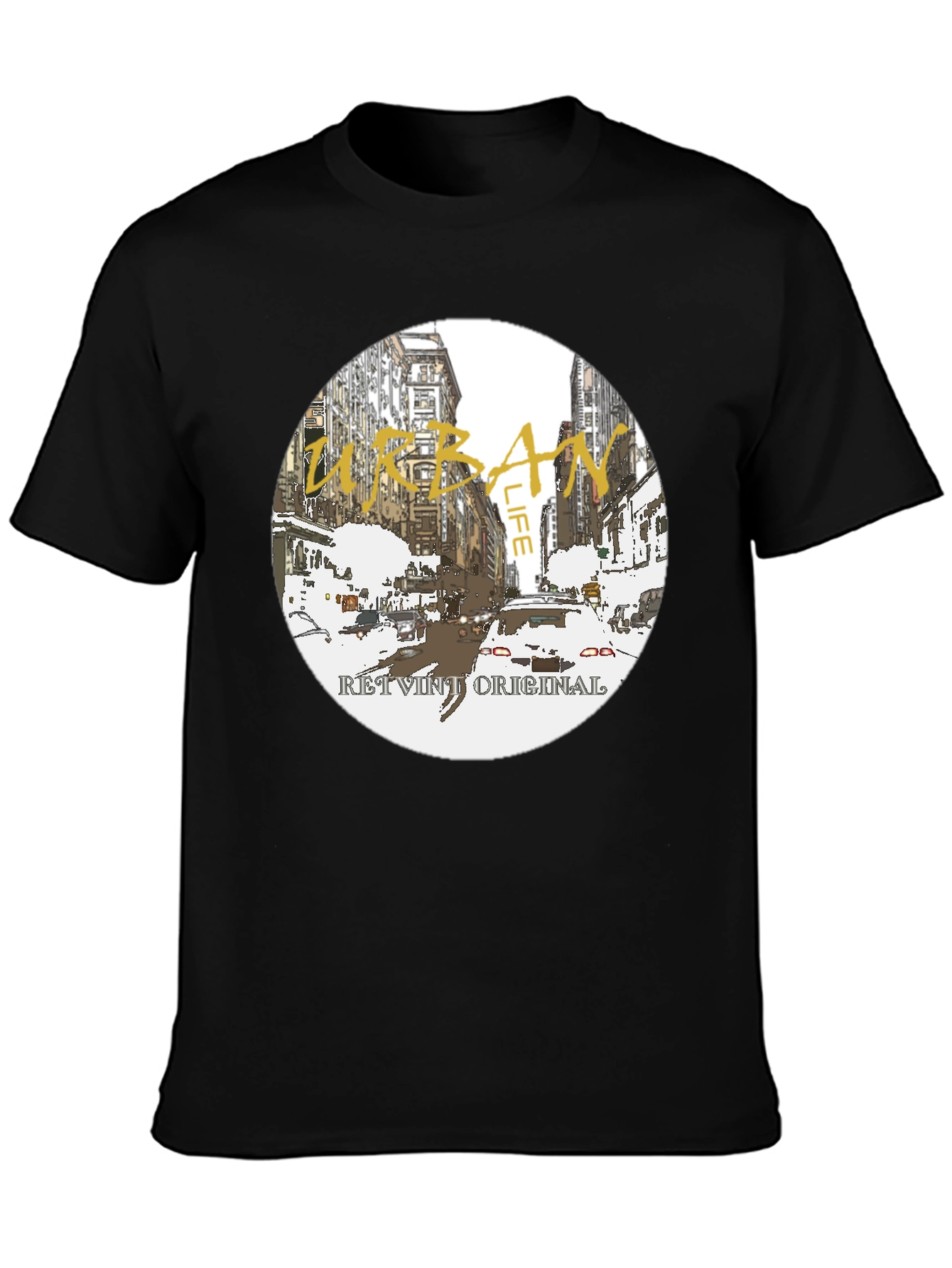 Urban Life Graphic Tee - Retro Original Design