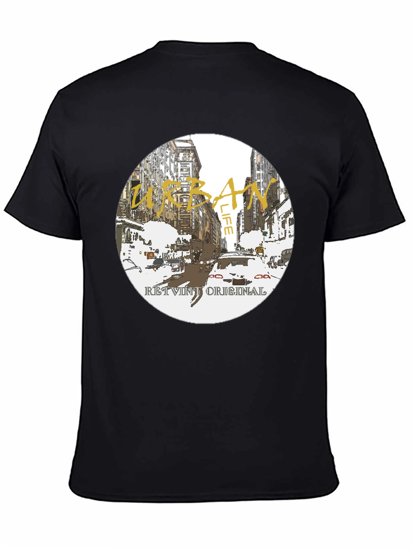 Urban Life Graphic Tee - Retro Original Design