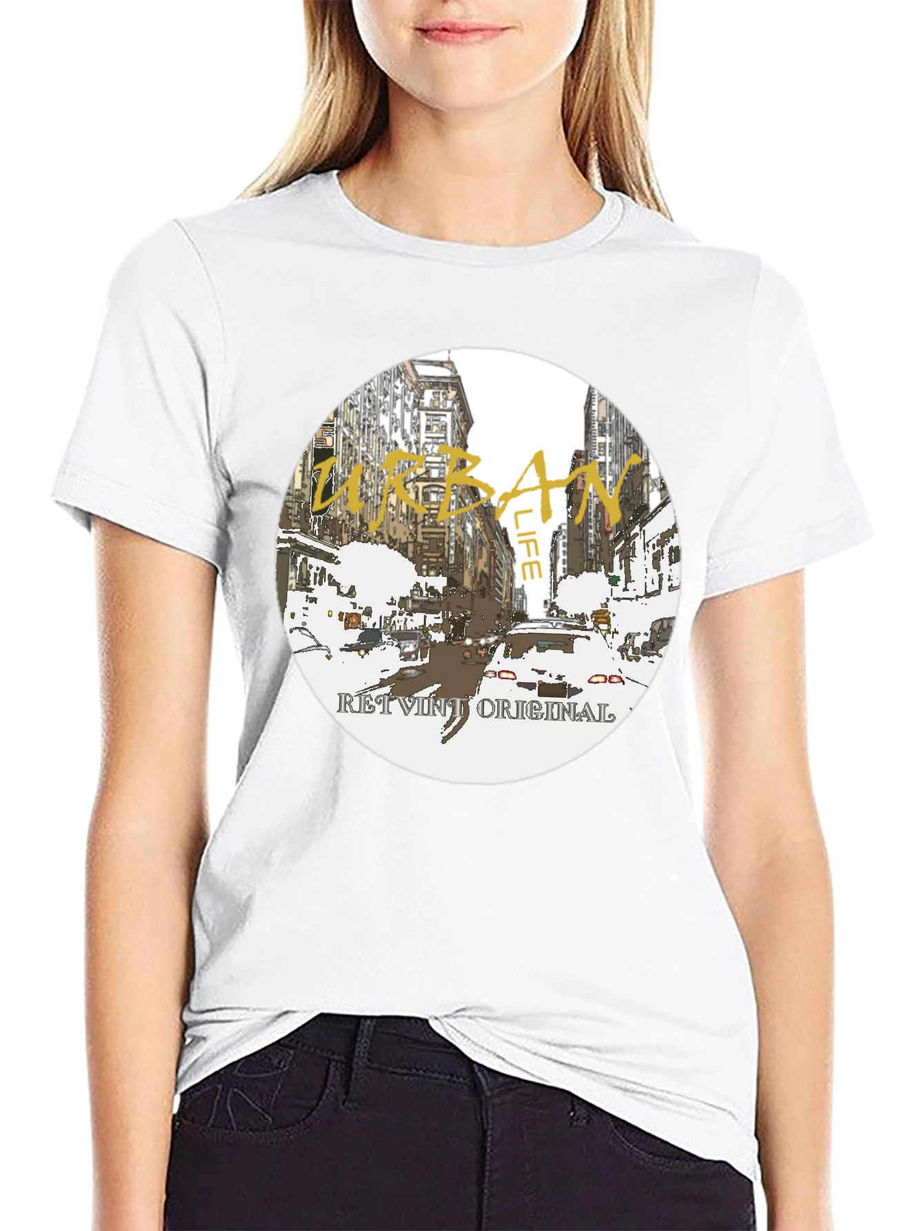 Urban Life Graphic Tee - Retro Original Design