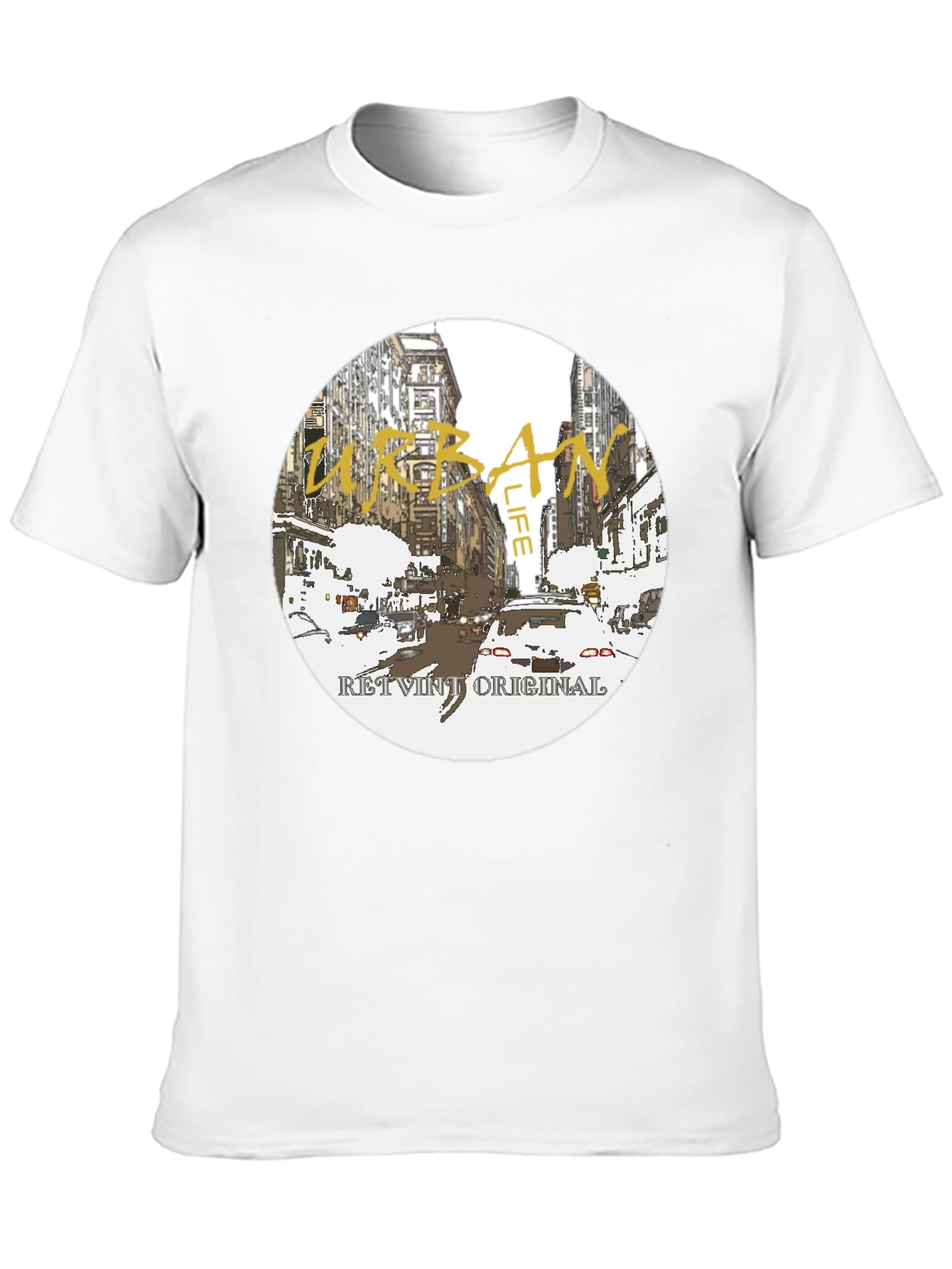 Urban Life Graphic Tee - Retro Original Design
