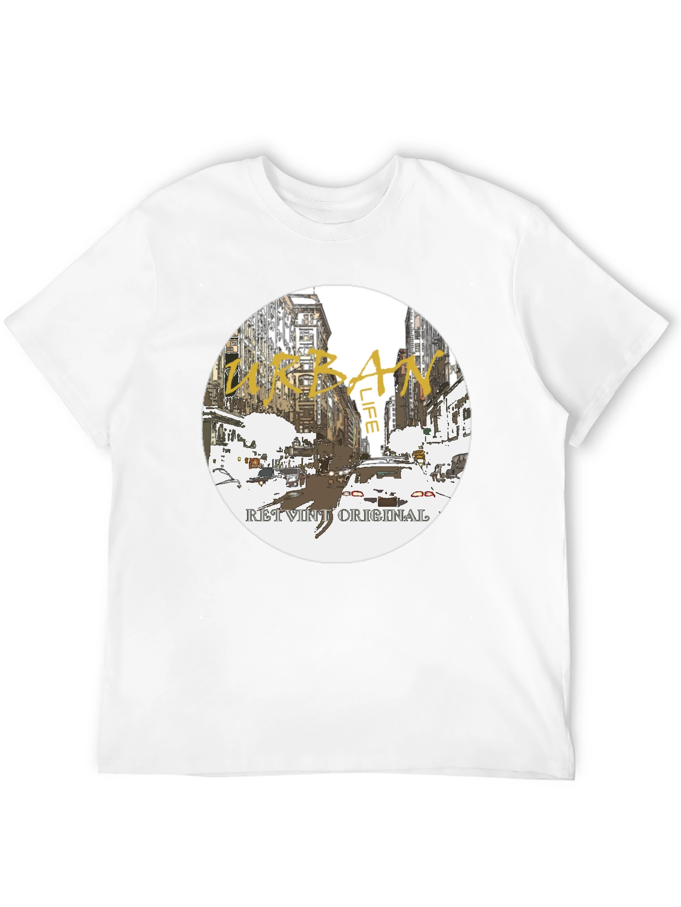 Urban Life Graphic Tee - Retro Original Design