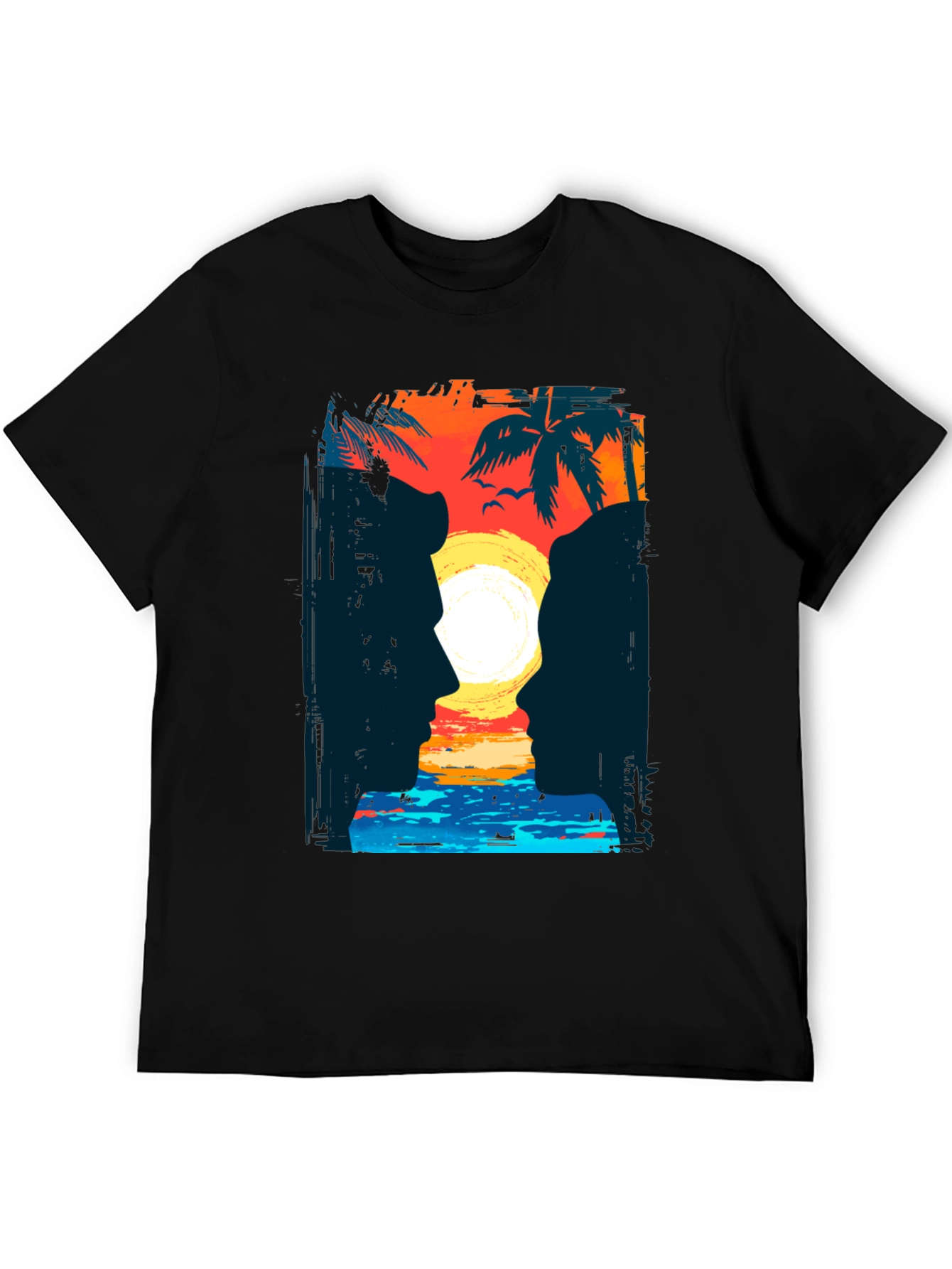 Sunset Silhouette Graphic T-Shirt