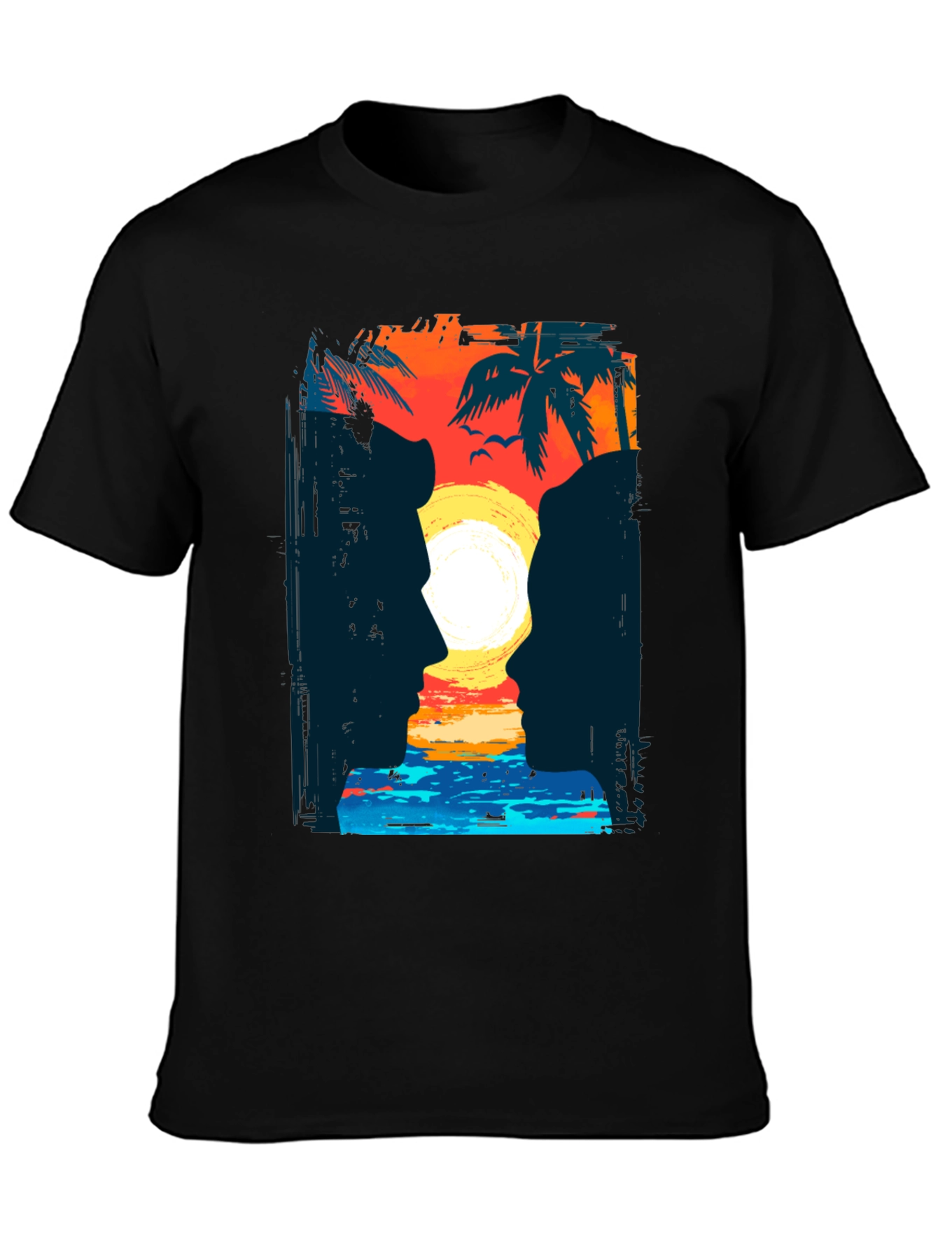 Sunset Silhouette Graphic T-Shirt