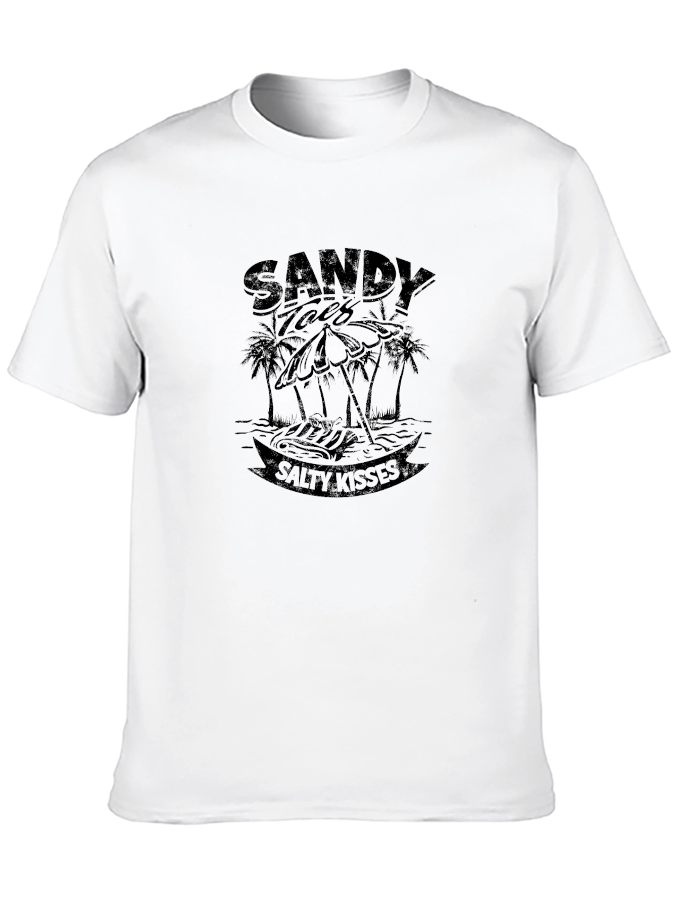 Sandy Tales Salty Kisses Black T-Shirt