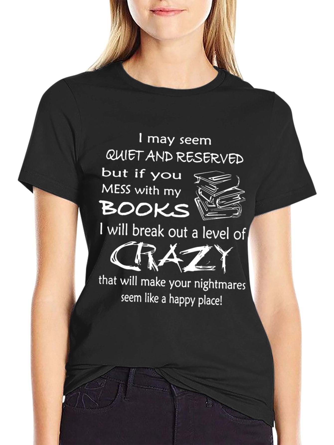 Quiet & Reserved Book Lover Tee