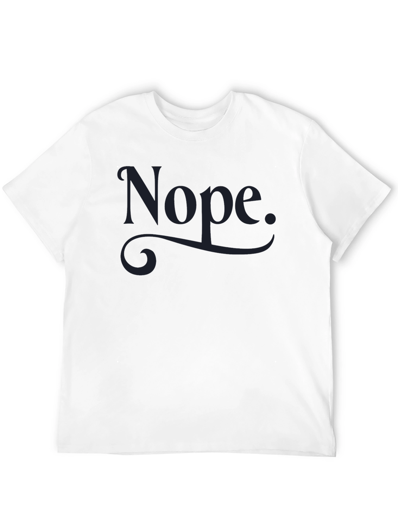 Nope Graphic Tee - Mens Crew Neck T-Shirt