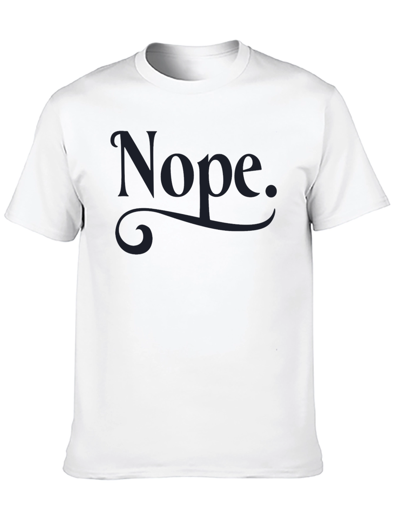 Nope Graphic Tee - Mens Crew Neck T-Shirt